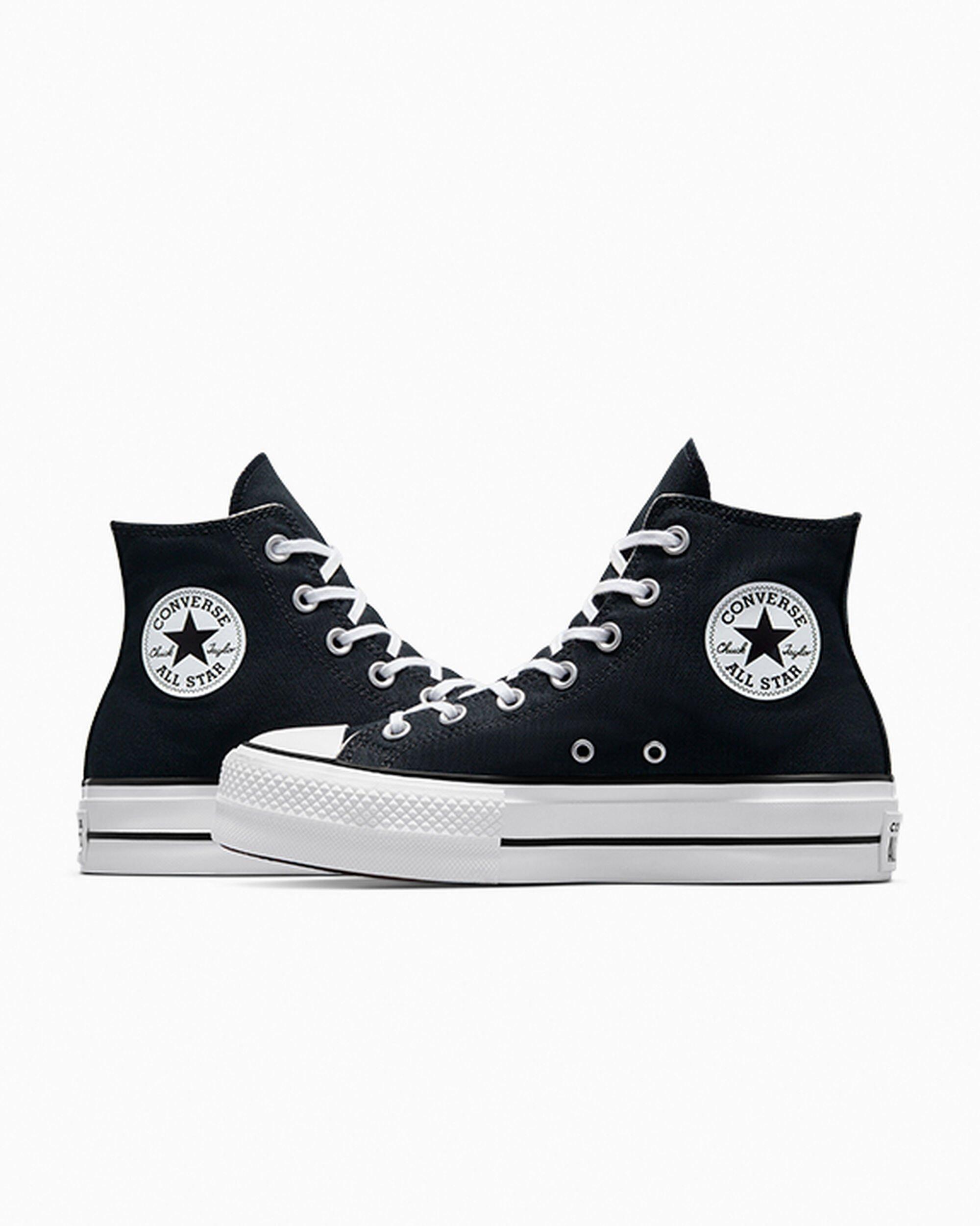 Converse Chuck Taylor All Star Platform Lift "Black" Women's Shoe - BLACK/WHITE Thumbnail View 3