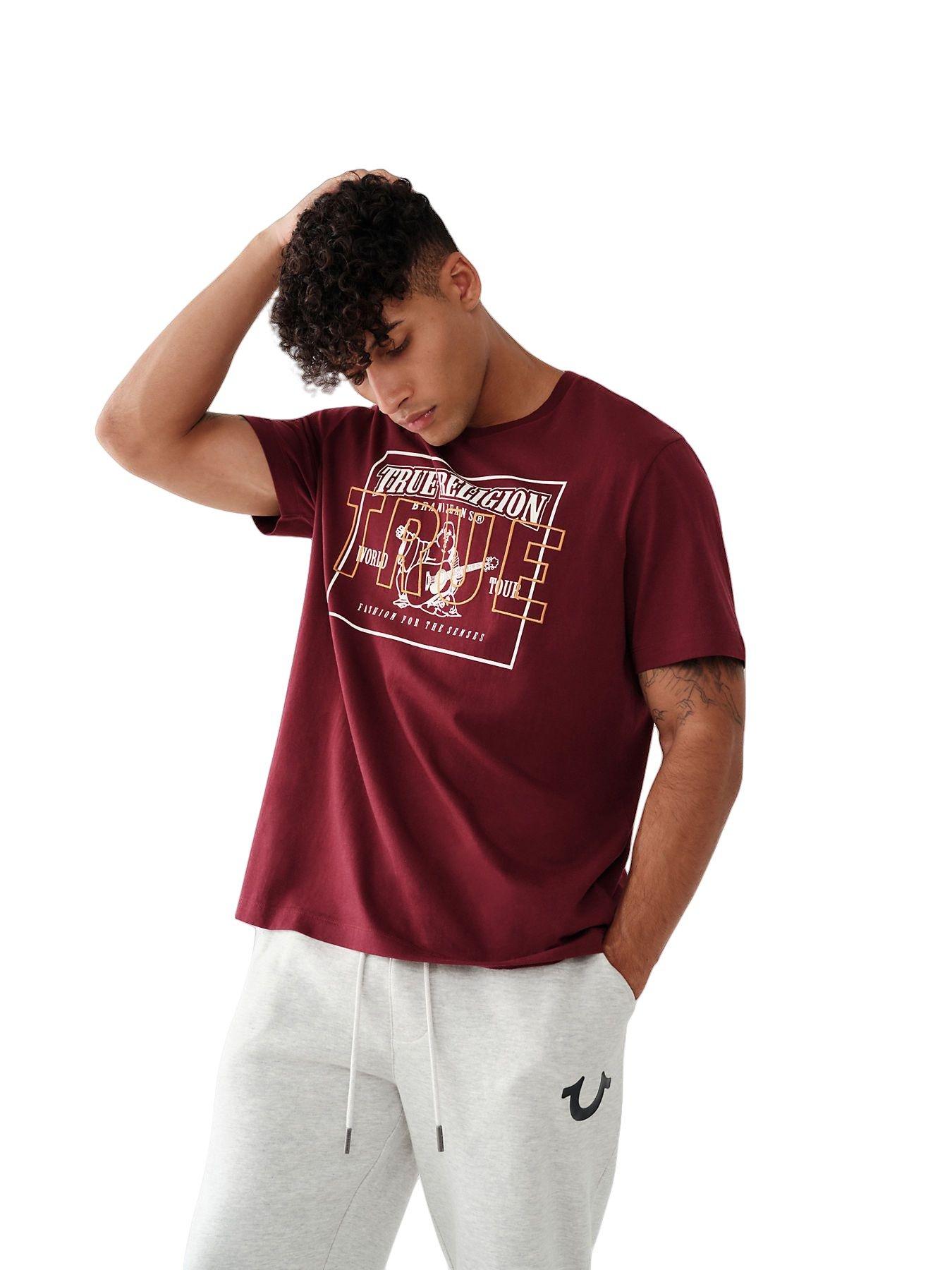 Maroon true religion store shirt