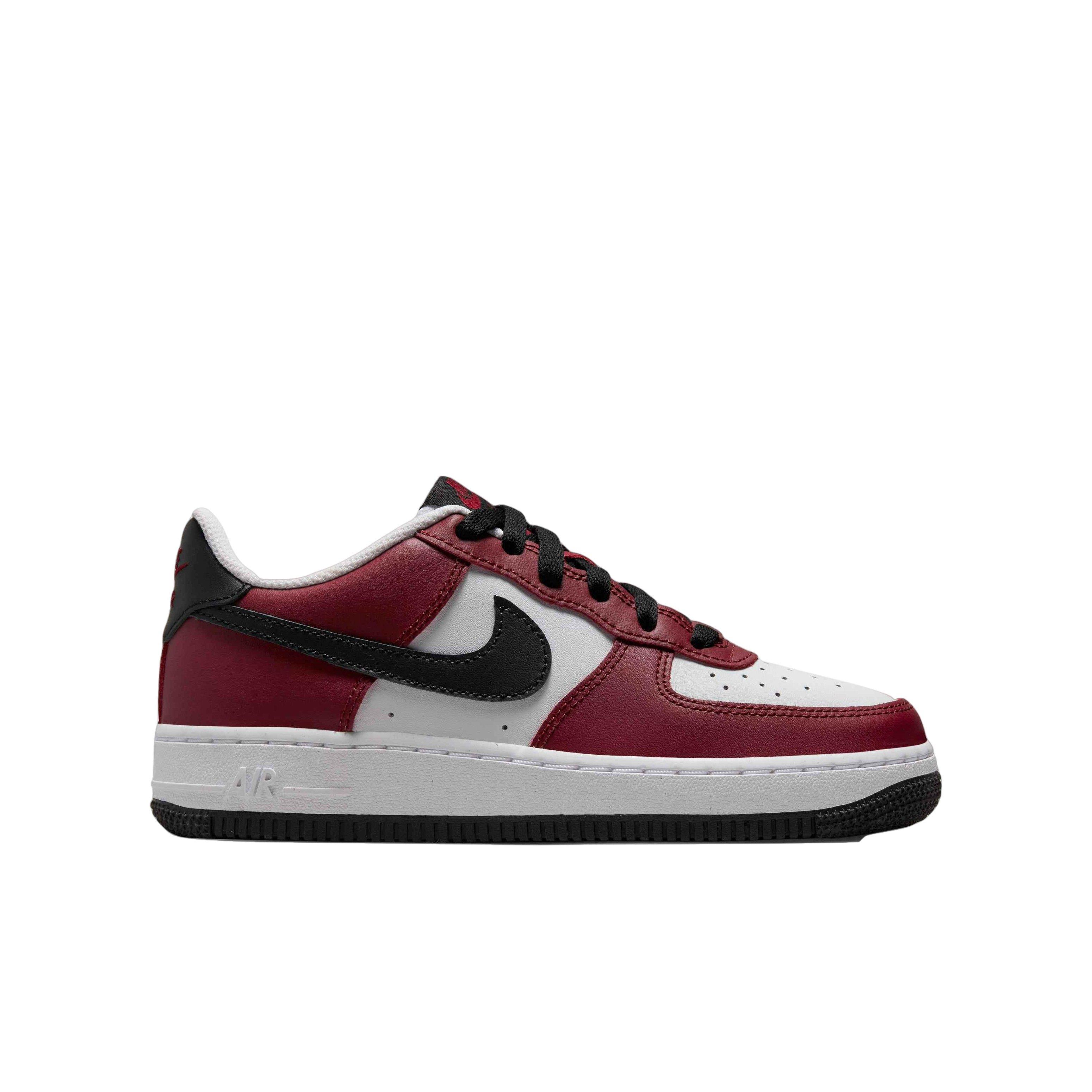 Nike Air Force 1 LV8 White/Team Red/Black Grade School Boys' Shoe -  Hibbett