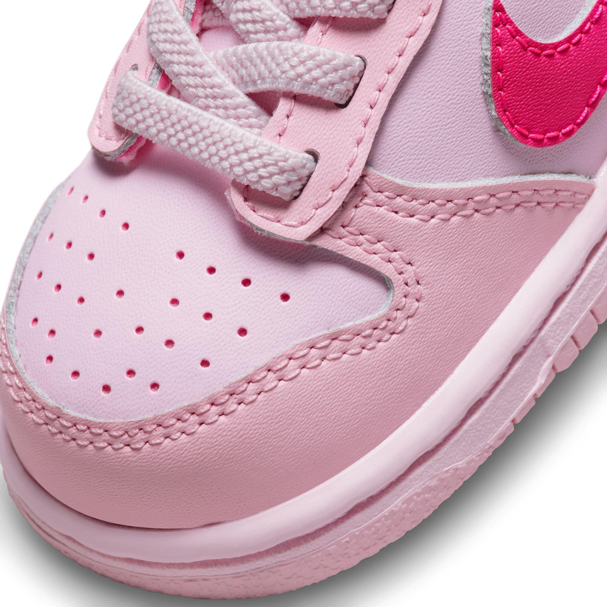 Nike Dunk Low Toddler Girls' "Med Soft Pink/Pink Foam/Hyper Pink" Shoe