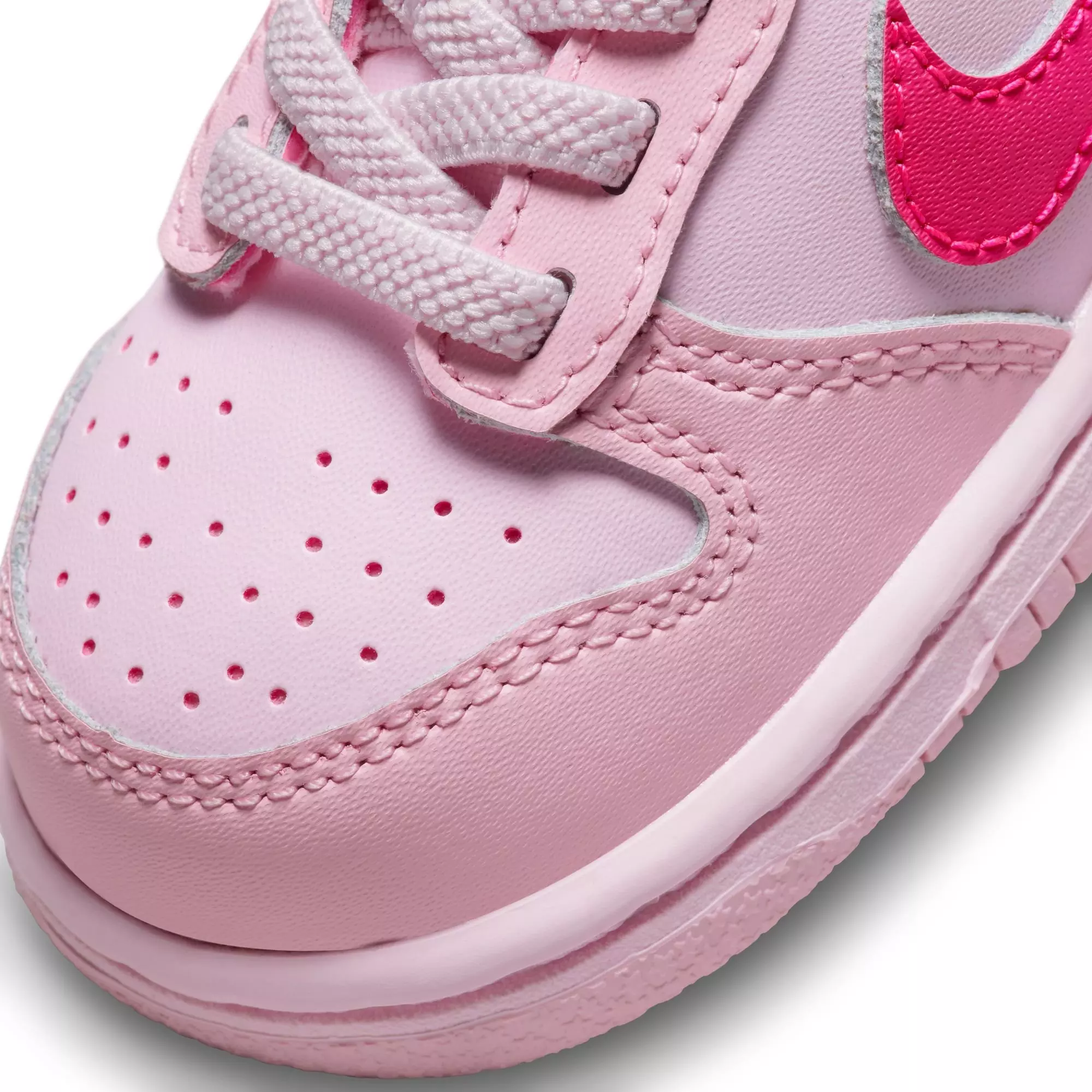 Nike Dunk Low "Med Soft Pink/Pink Foam/Hyper Pink" Toddler Girls' Shoe - PINK