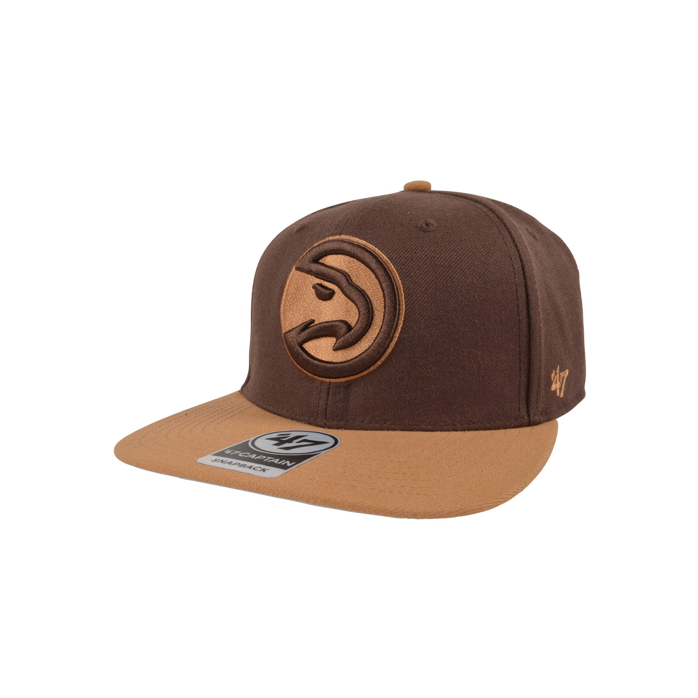 47 Chicago Bulls No Shot Two Tone Captain Snapback Hat, Brown