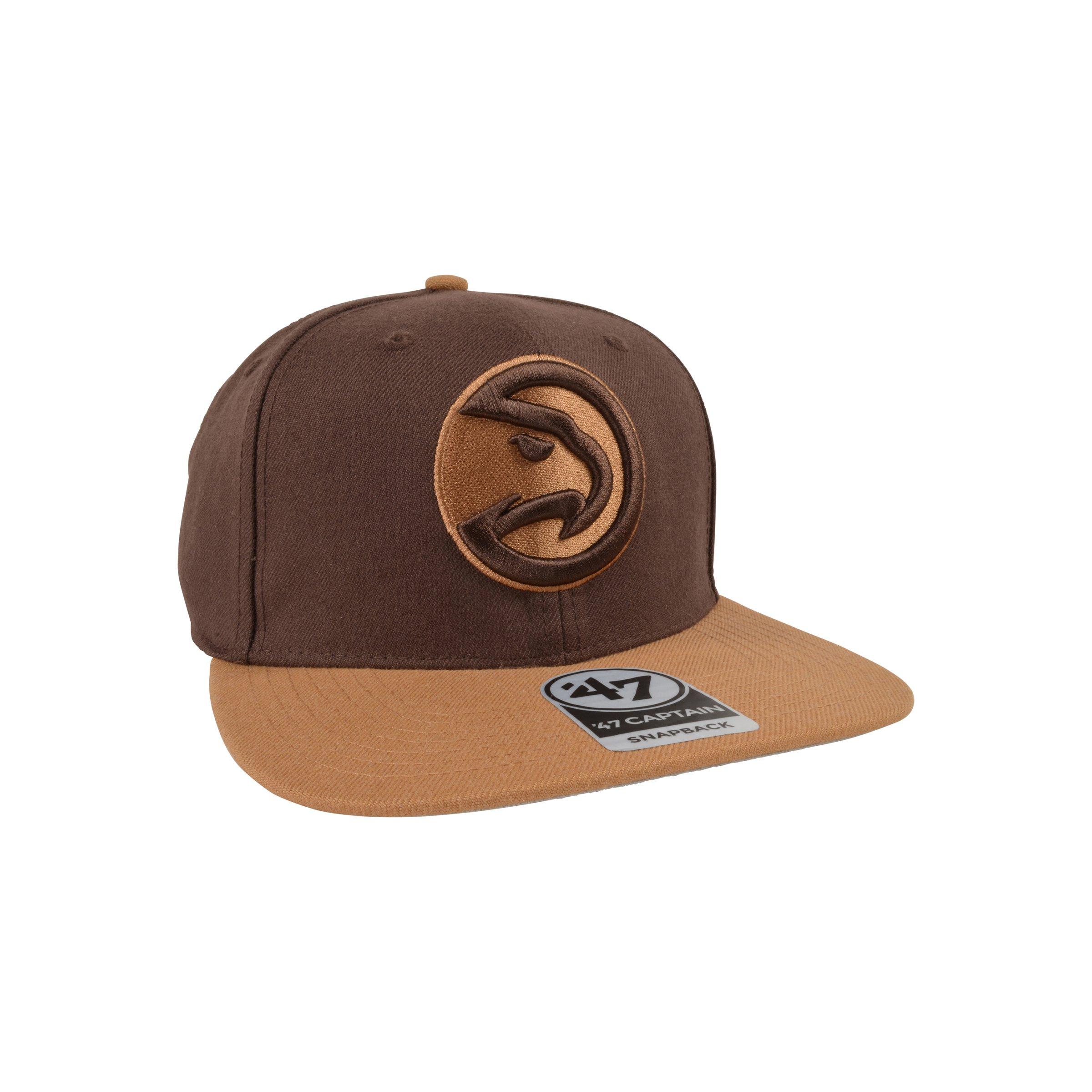 47 Chicago Bulls No Shot Two Tone Captain Snapback Hat, Brown