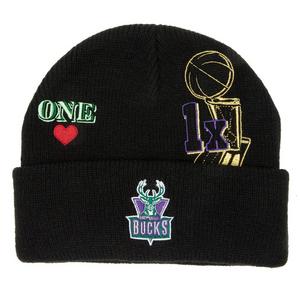 Milwaukee Bucks SWINGMAN White-Green-Purple Fitted Hat by Reebok