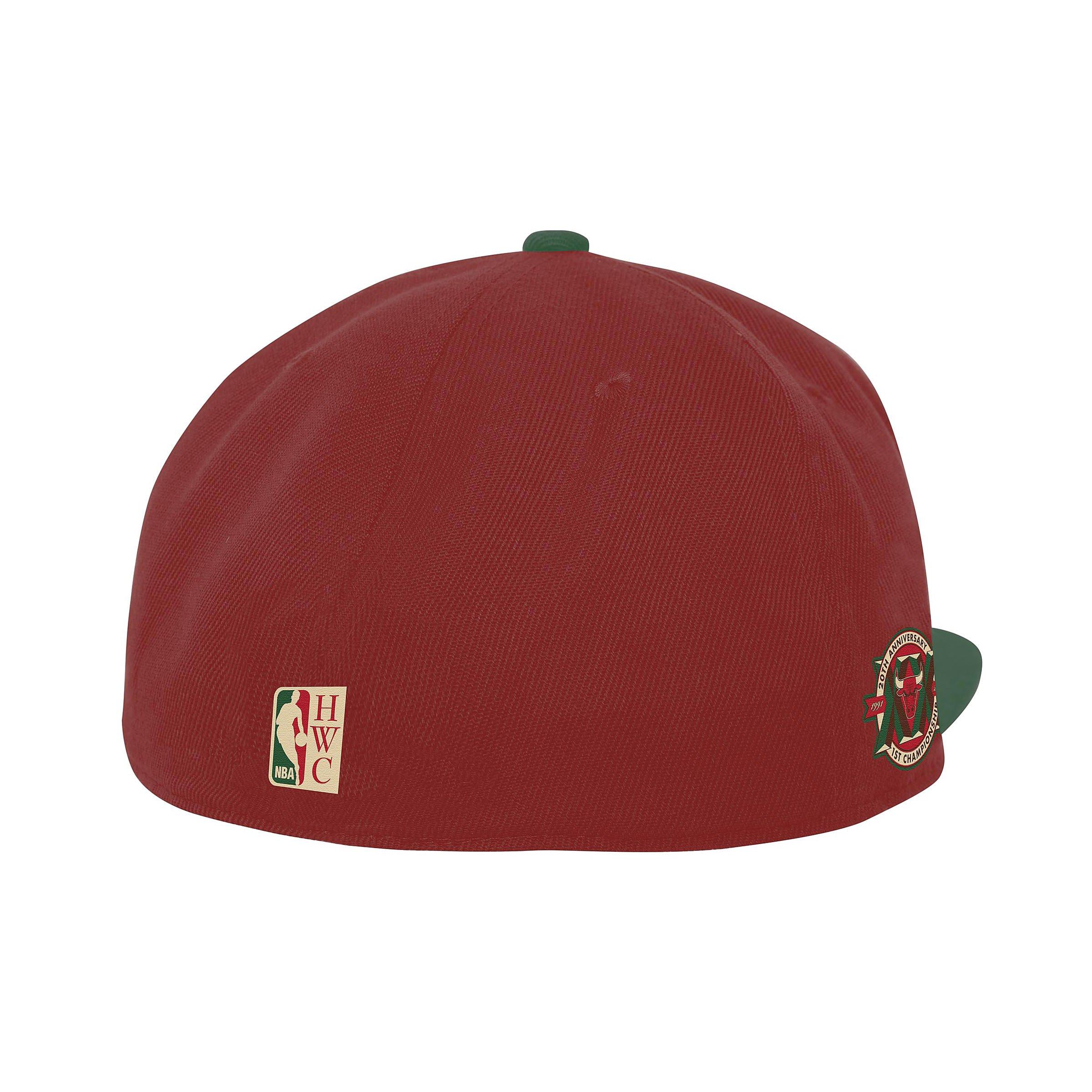 Mitchell & Ness, Accessories, Mitchell Ness Windy City Chicago Bulls  Fitted Flat Bill 7 34 Hat