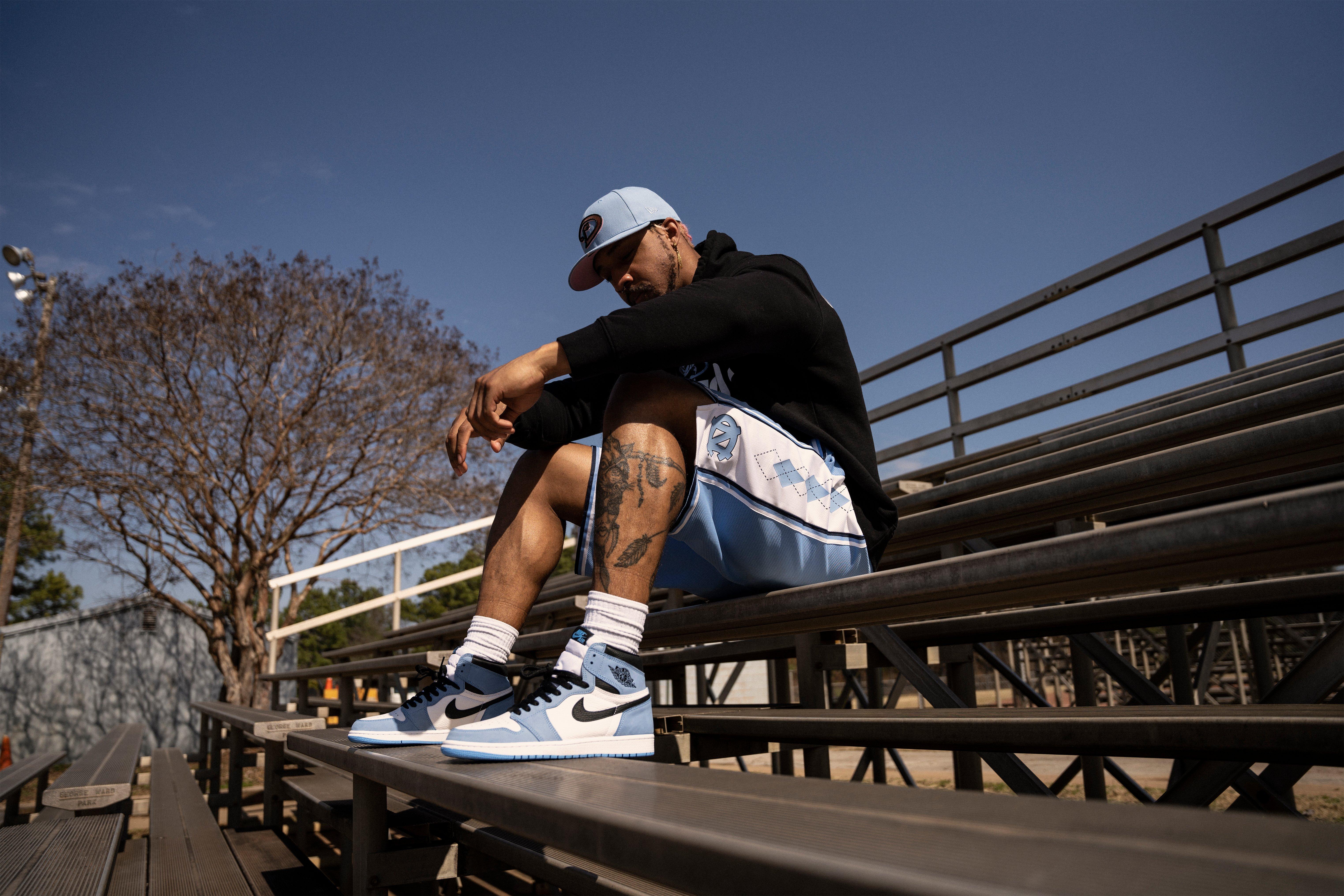 nike air jordan 1 carolina blue