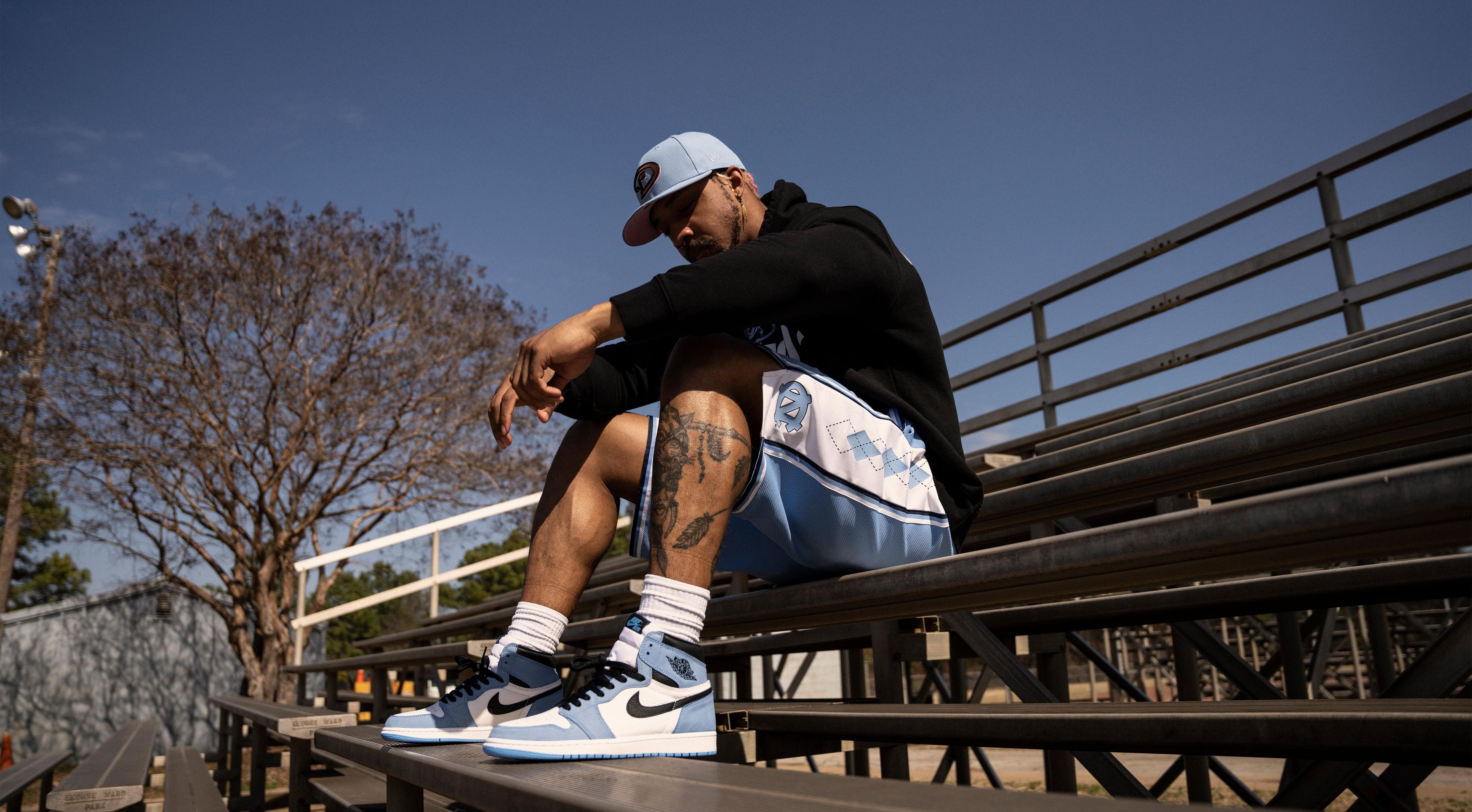 Air jordan best sale 9 unc outfit