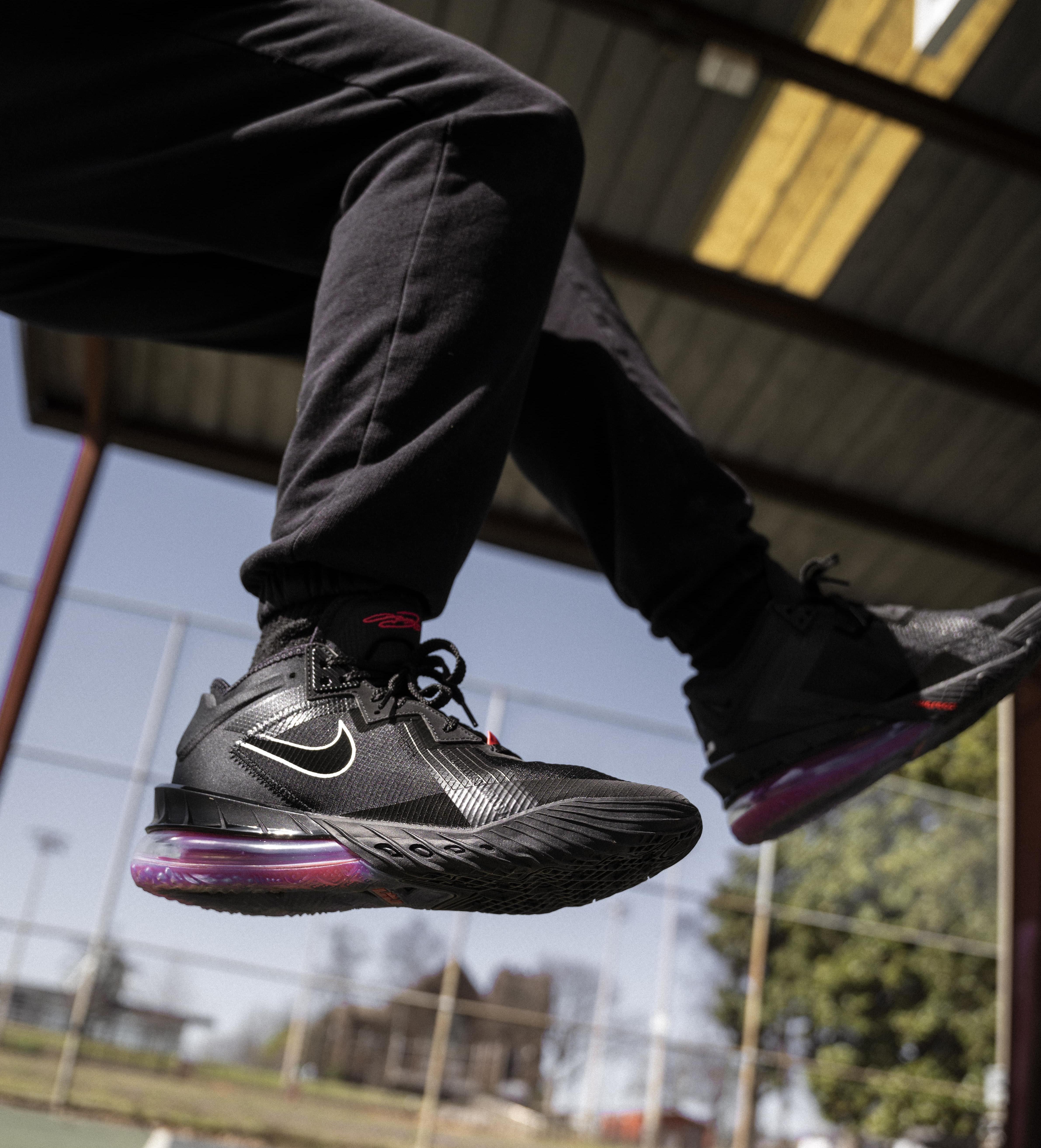 nike lebron 18 low black