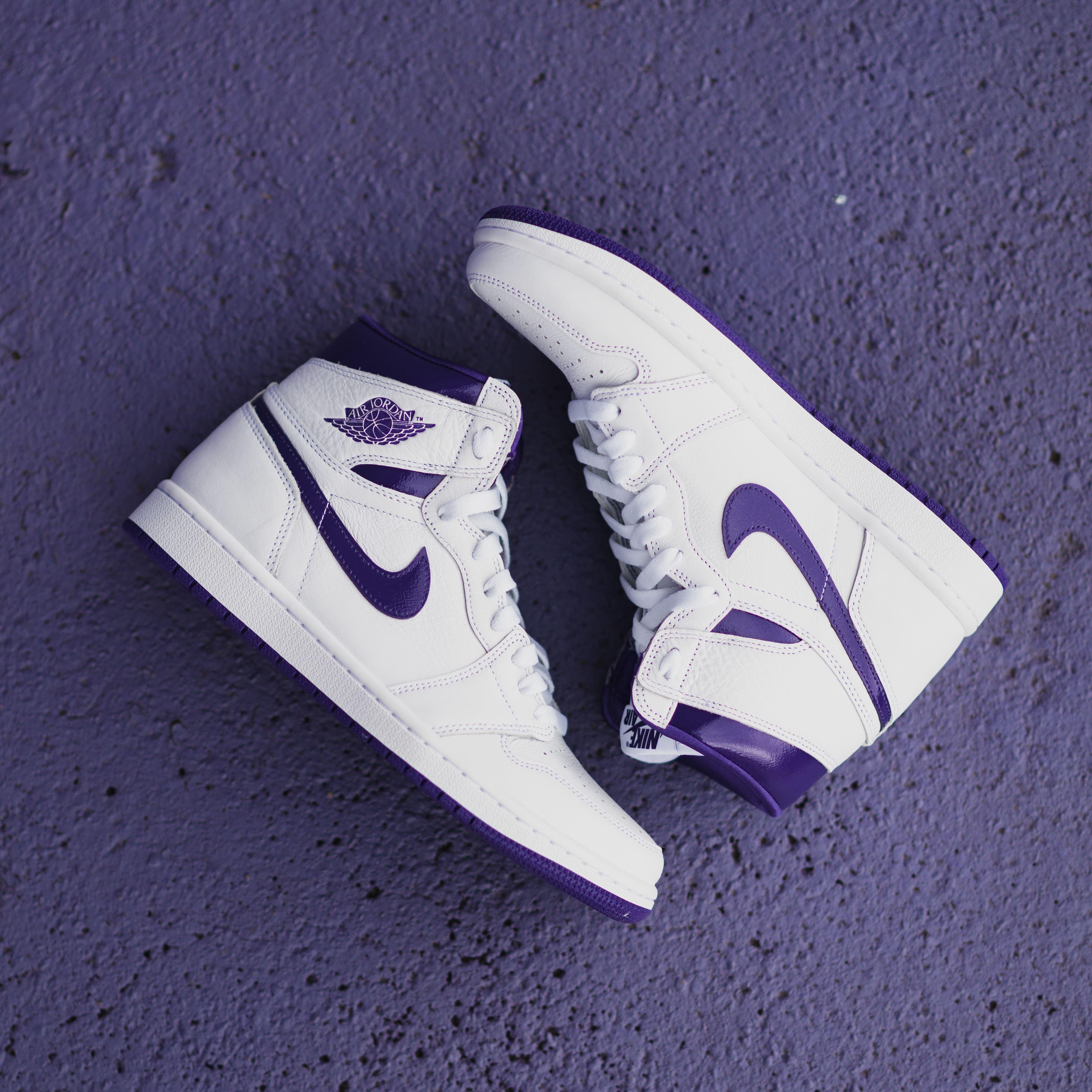 jordan 1 court purple big kids