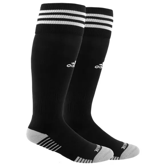 youth black adidas soccer socks