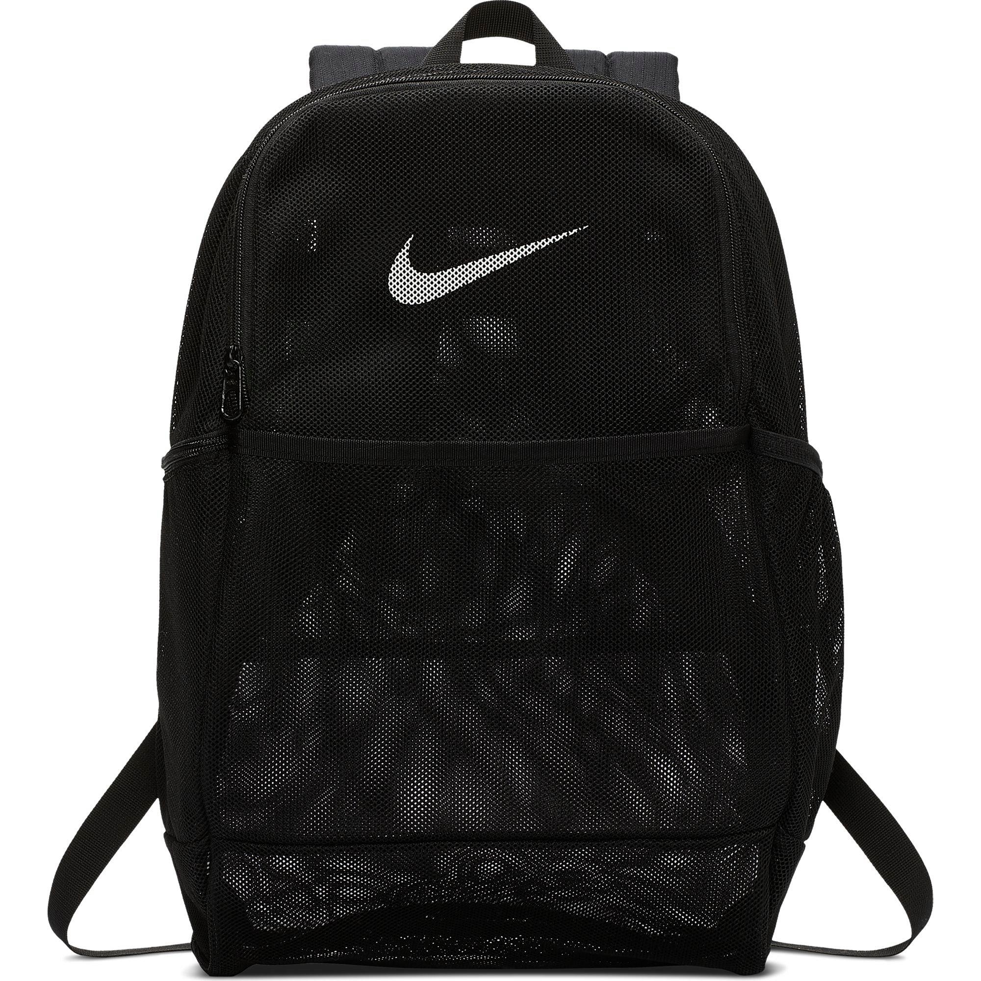 black nike mesh backpack