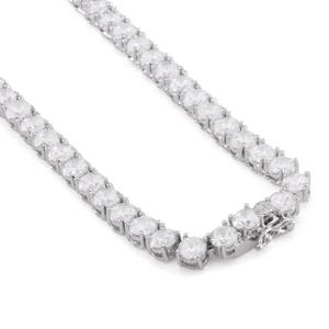 King Ice 5mm White Gold Single Row Tennis Chain