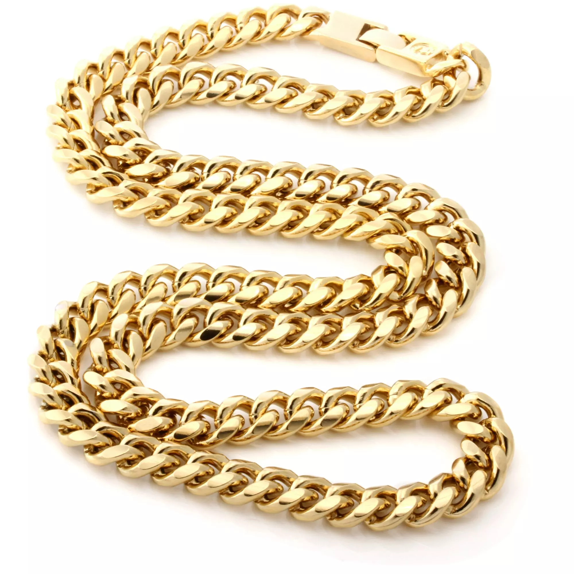 King Ice 10mm Miami Cuban Curb Chain - GOLD