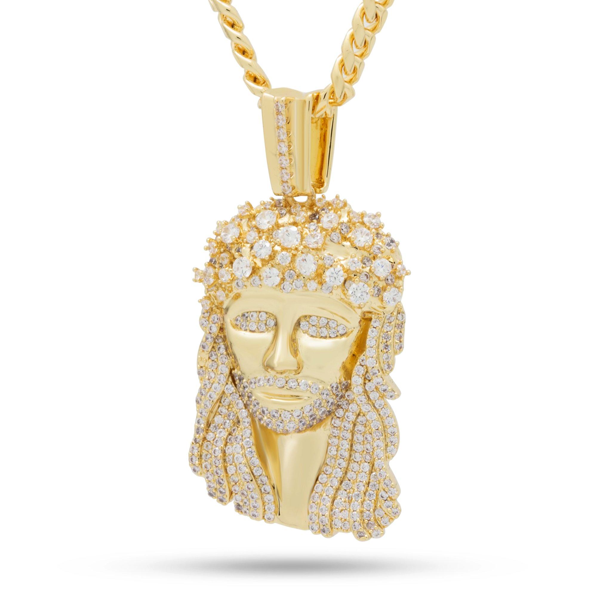 King Ice Notorious 14K Gold Biggie Jesus Necklace - GOLD Thumbnail View 1