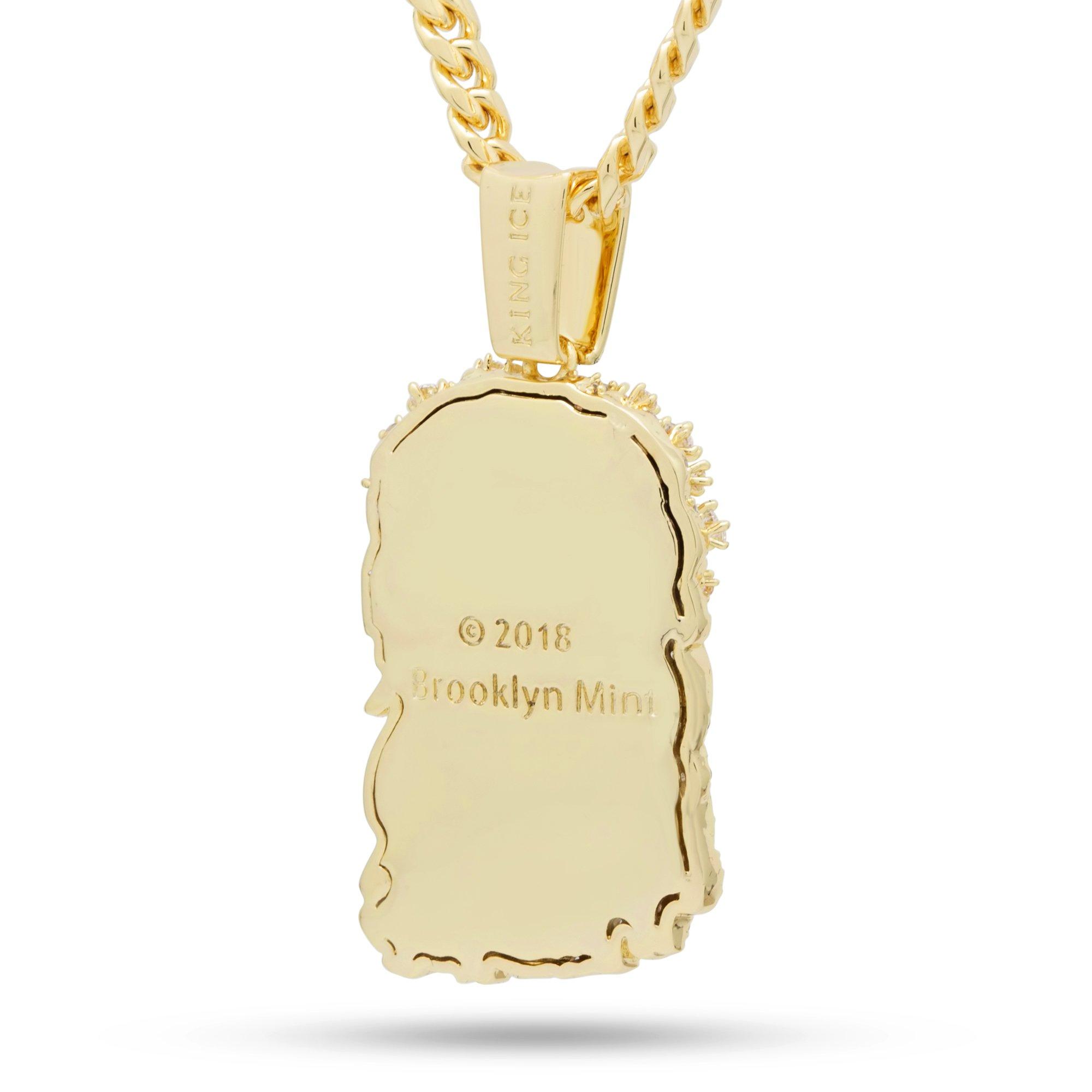 King Ice Notorious 14K Gold Biggie Jesus Necklace - GOLD Thumbnail View 2