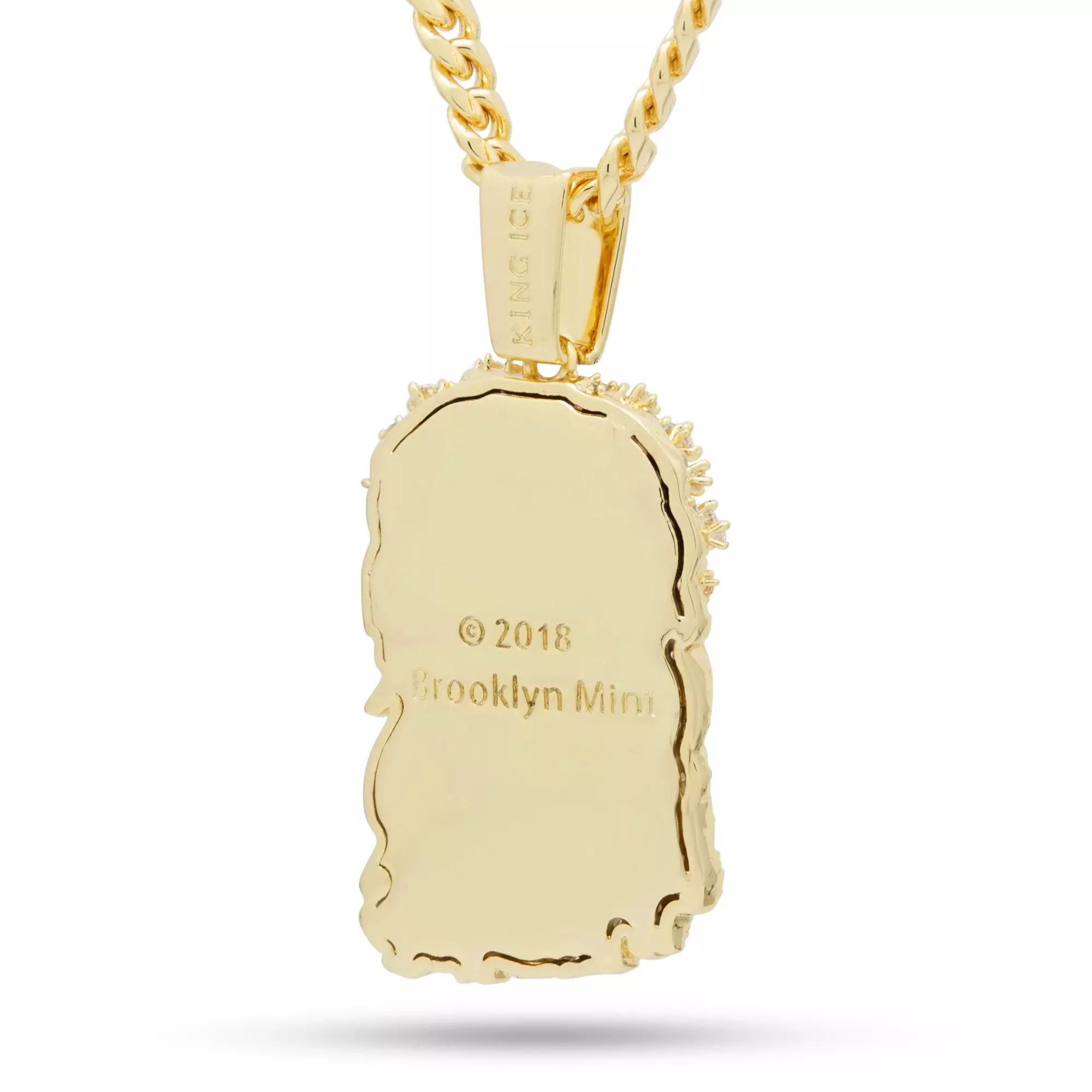 King Ice Notorious 14K Gold Biggie Jesus Necklace - GOLD