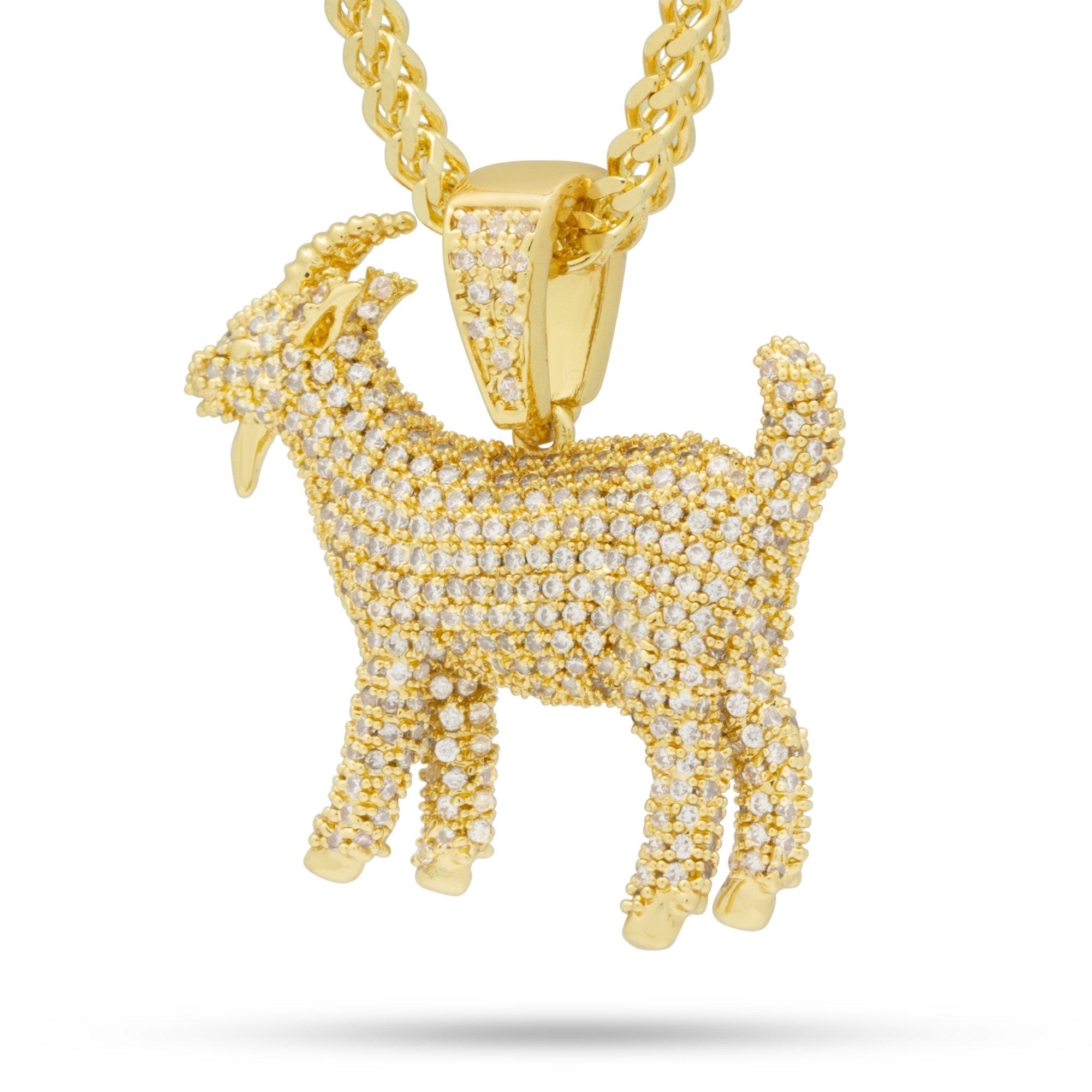 King Ice Notorious B.I.G. The GOAT Necklace - GOLD Thumbnail View 1
