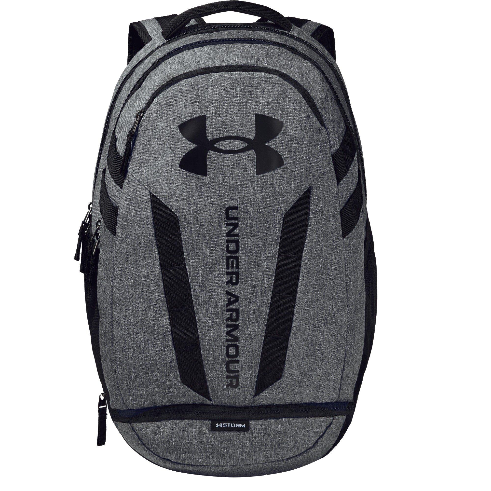 Under Armour - Backpack Hustle Sport, Unisex, Pitch Gray Medium Heather-Black