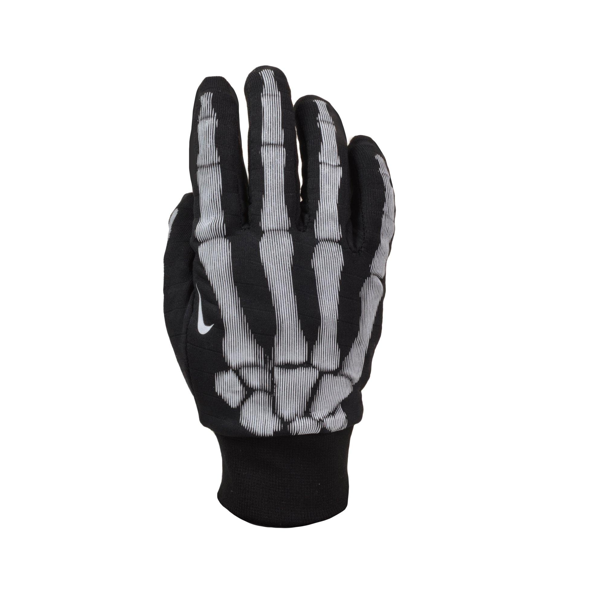 nike skeleton sphere running gloves black
