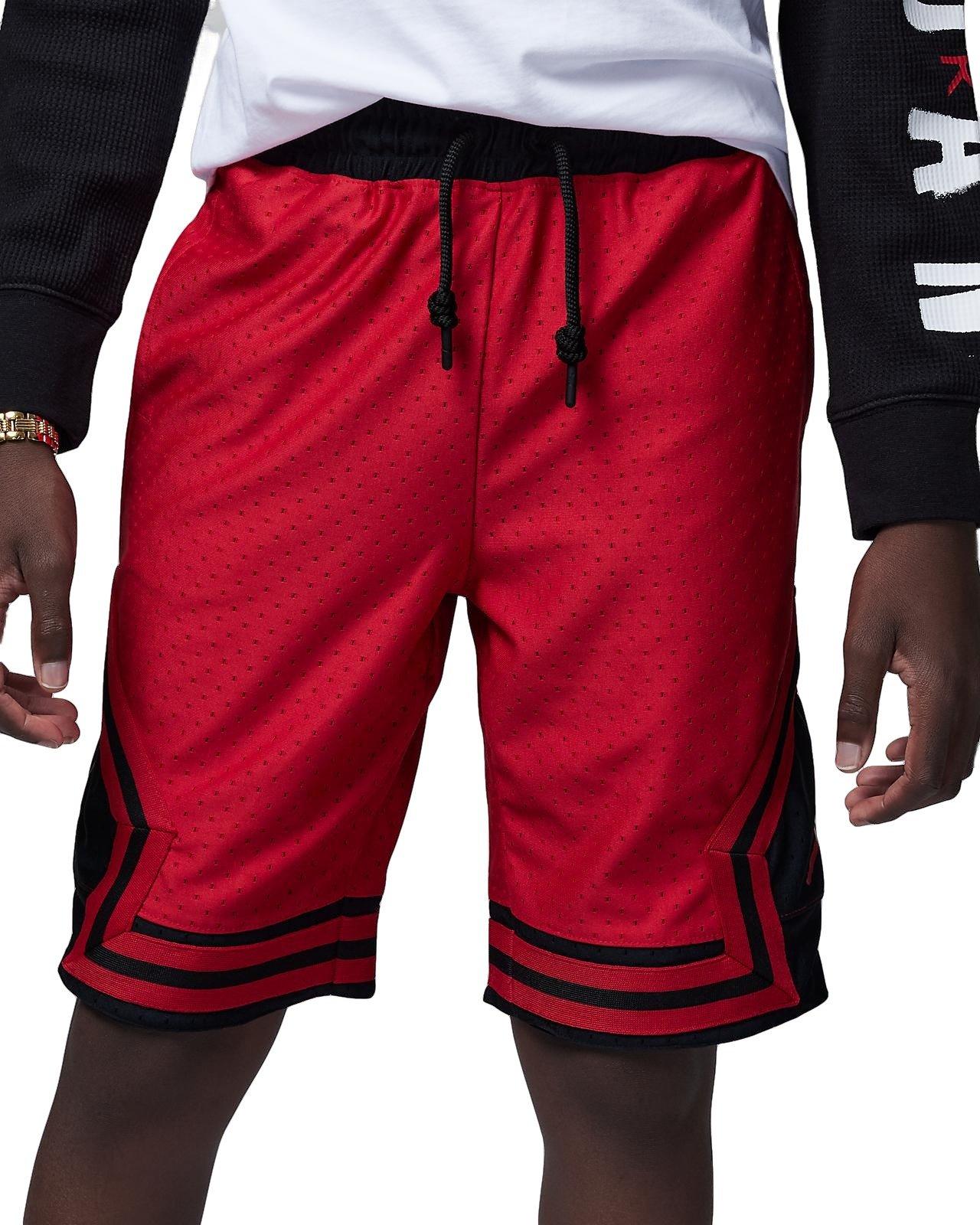 Red jordan basketball on sale shorts