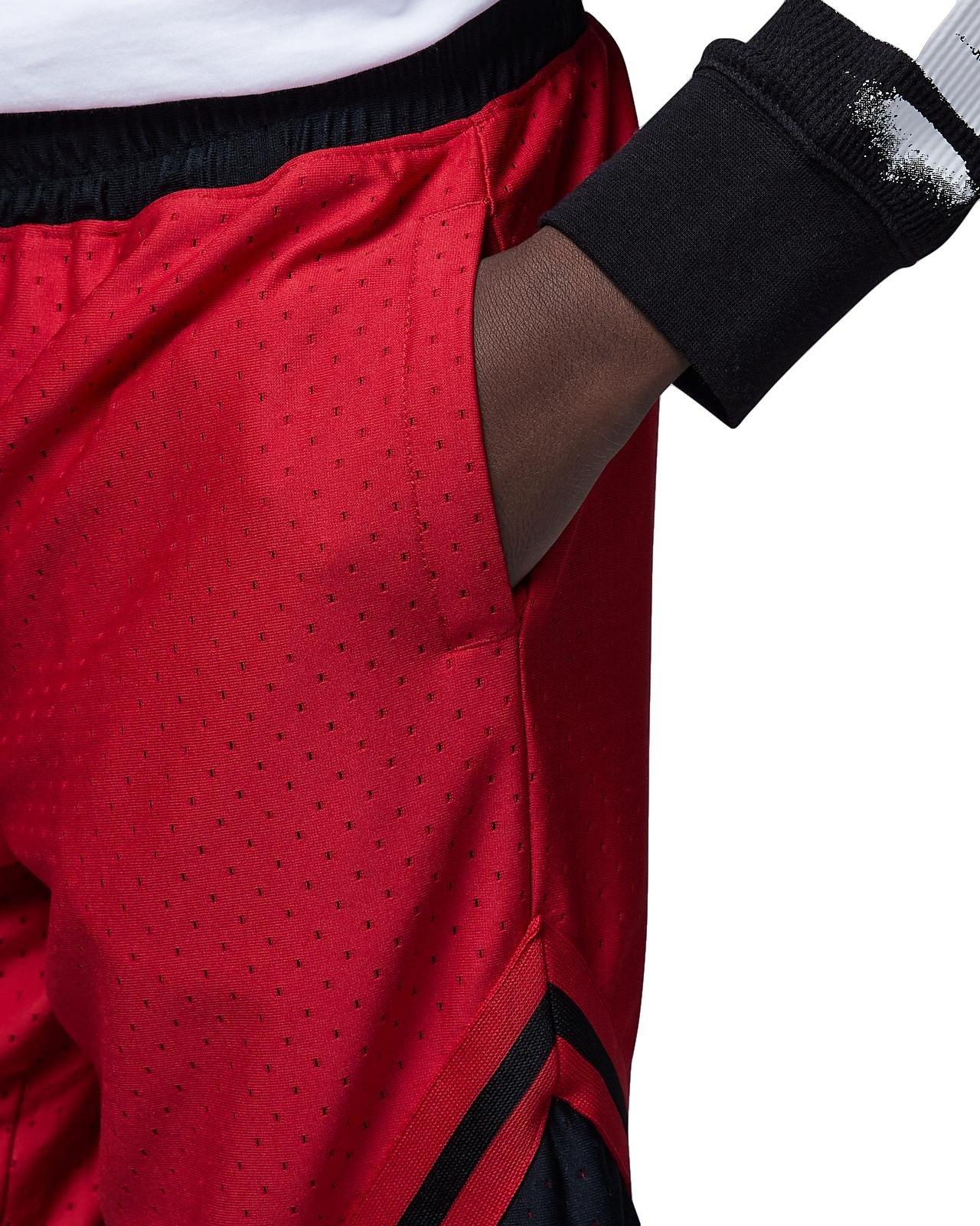 Jordan Big Boys' Dri-FIT Diamond Mesh Shorts-Red - Hibbett