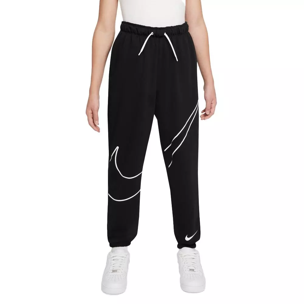 Nike Big Girls' Sportswear Fleece Pants-Black - Hibbett