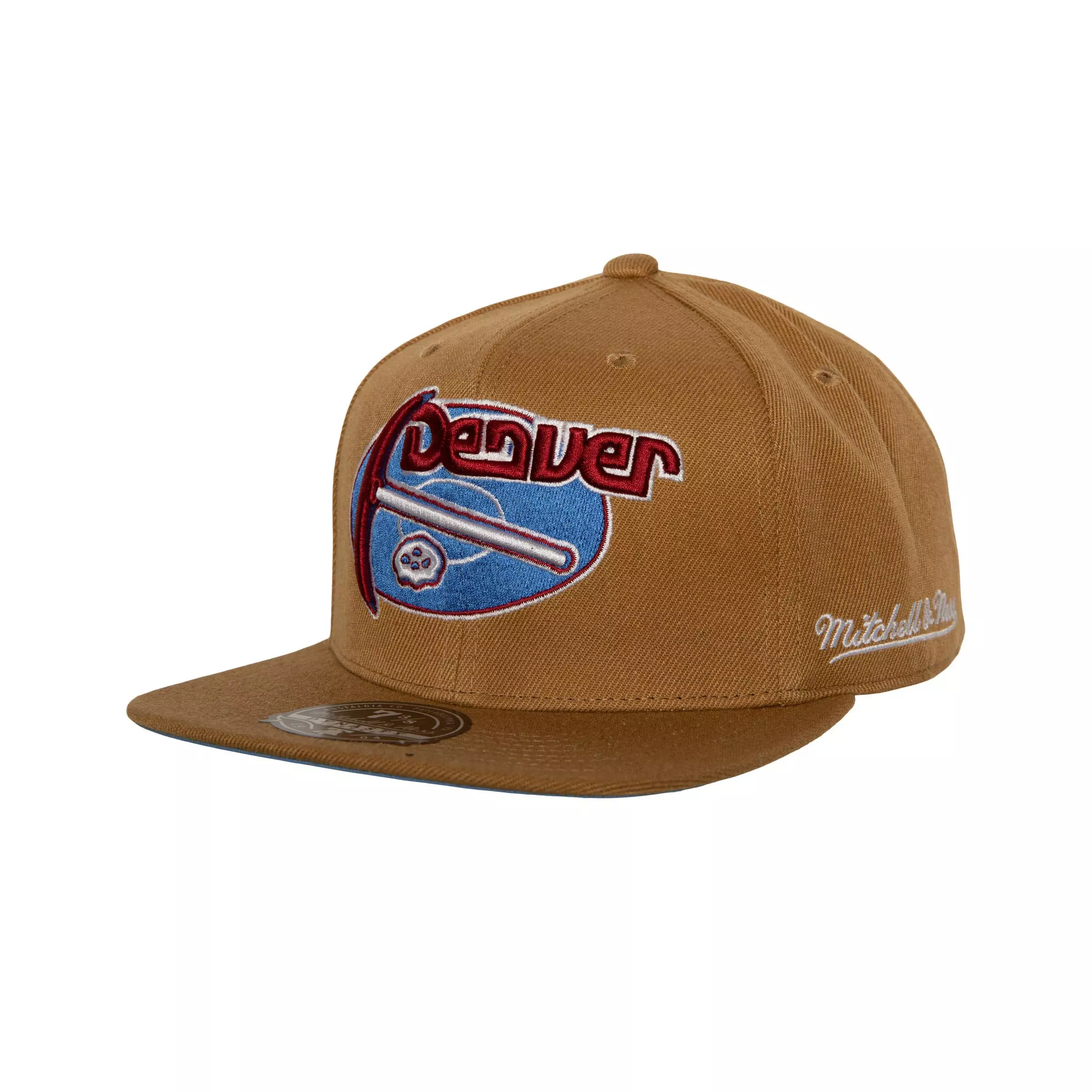 Mitchell & Ness Denver Nuggets Sand and Sky Fitted Hat - WHEAT