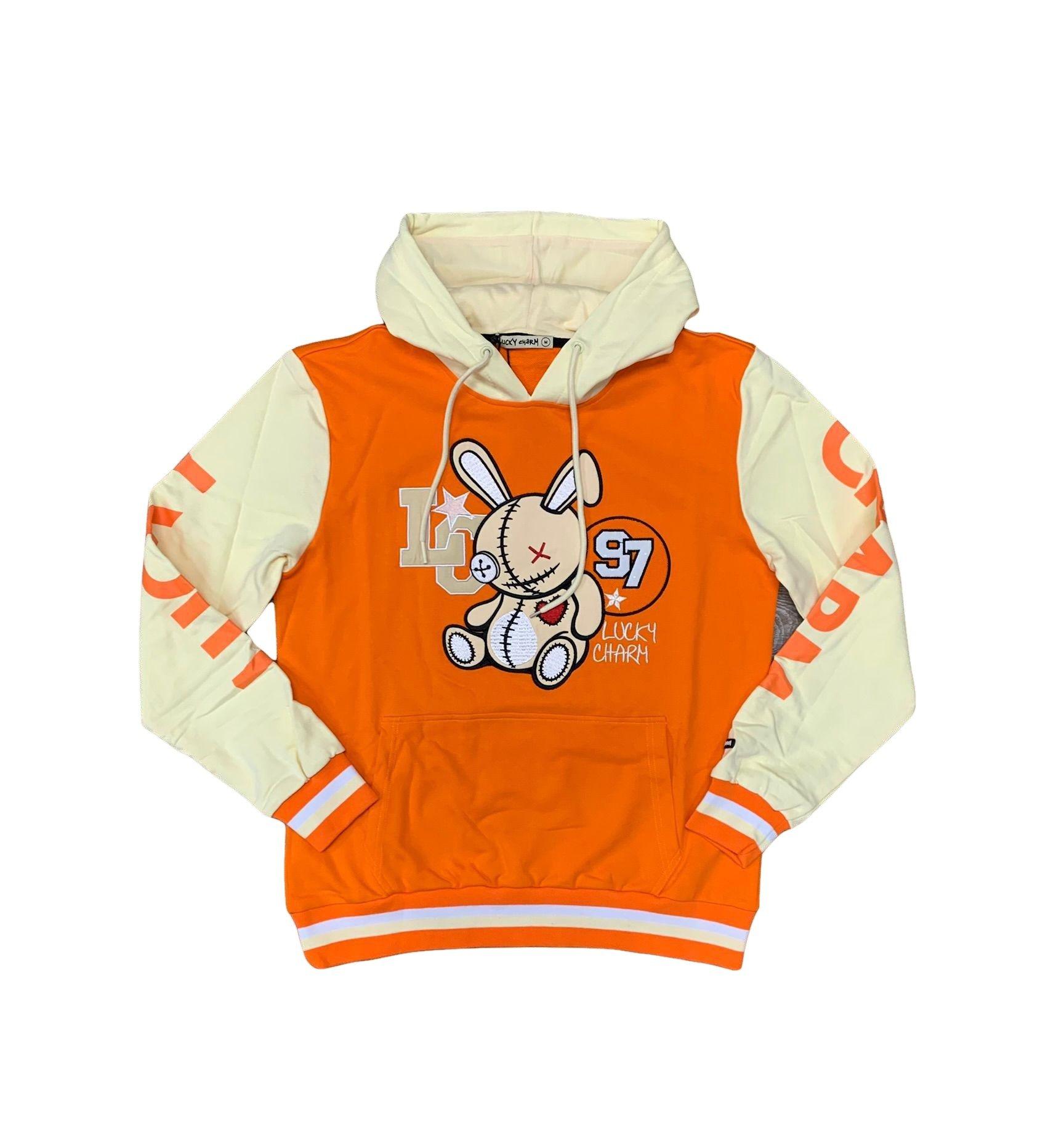 BKYS Men s Lucky Charm Hoodie Orange Cream