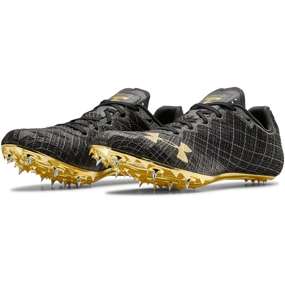 Gold and white track spikes hotsell