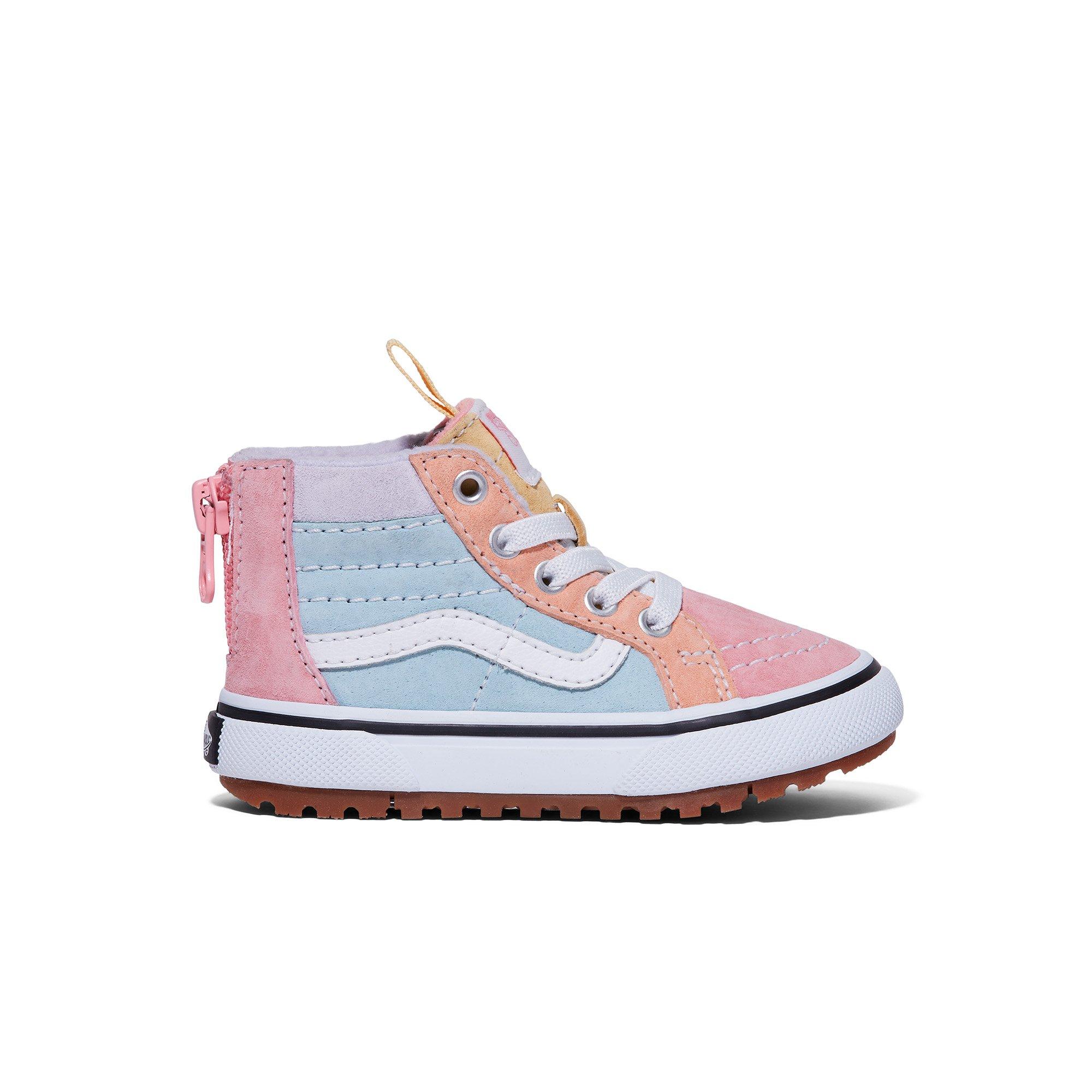 Vans for girls 2025 pink and blue