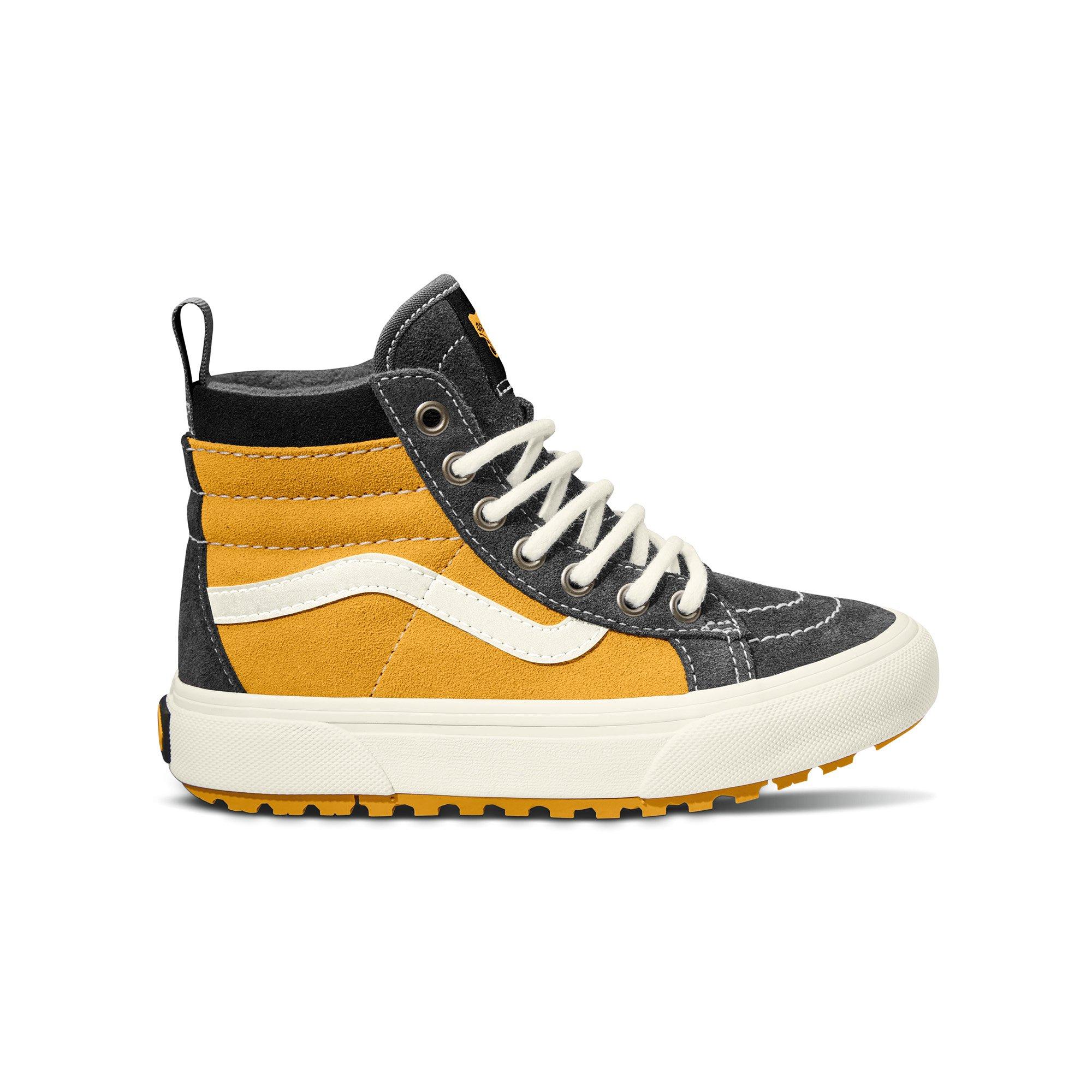 Yellow and white high best sale top vans