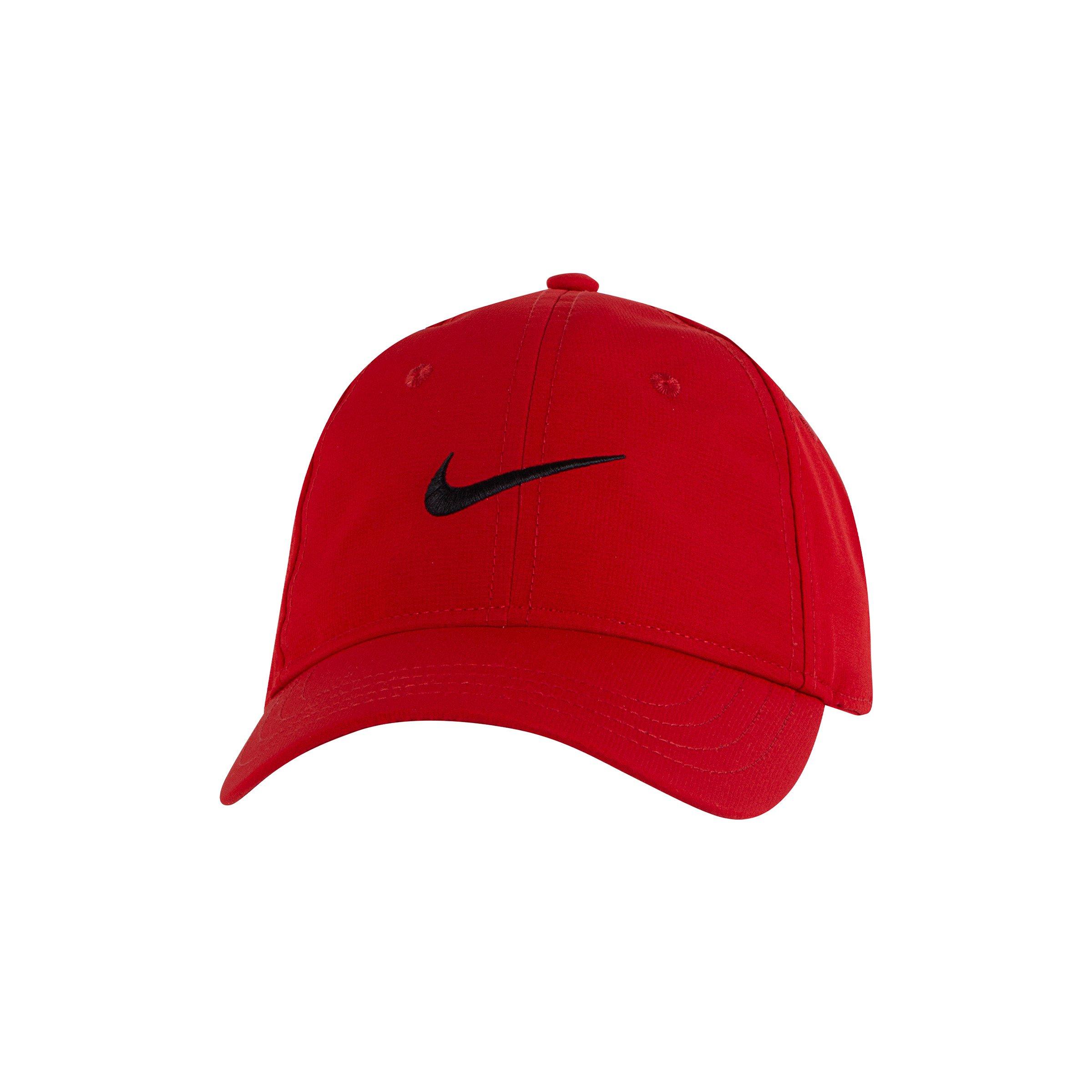 Nike Original Child Hat 4/7 Red Sports Adjustable New With Tags Swoosh