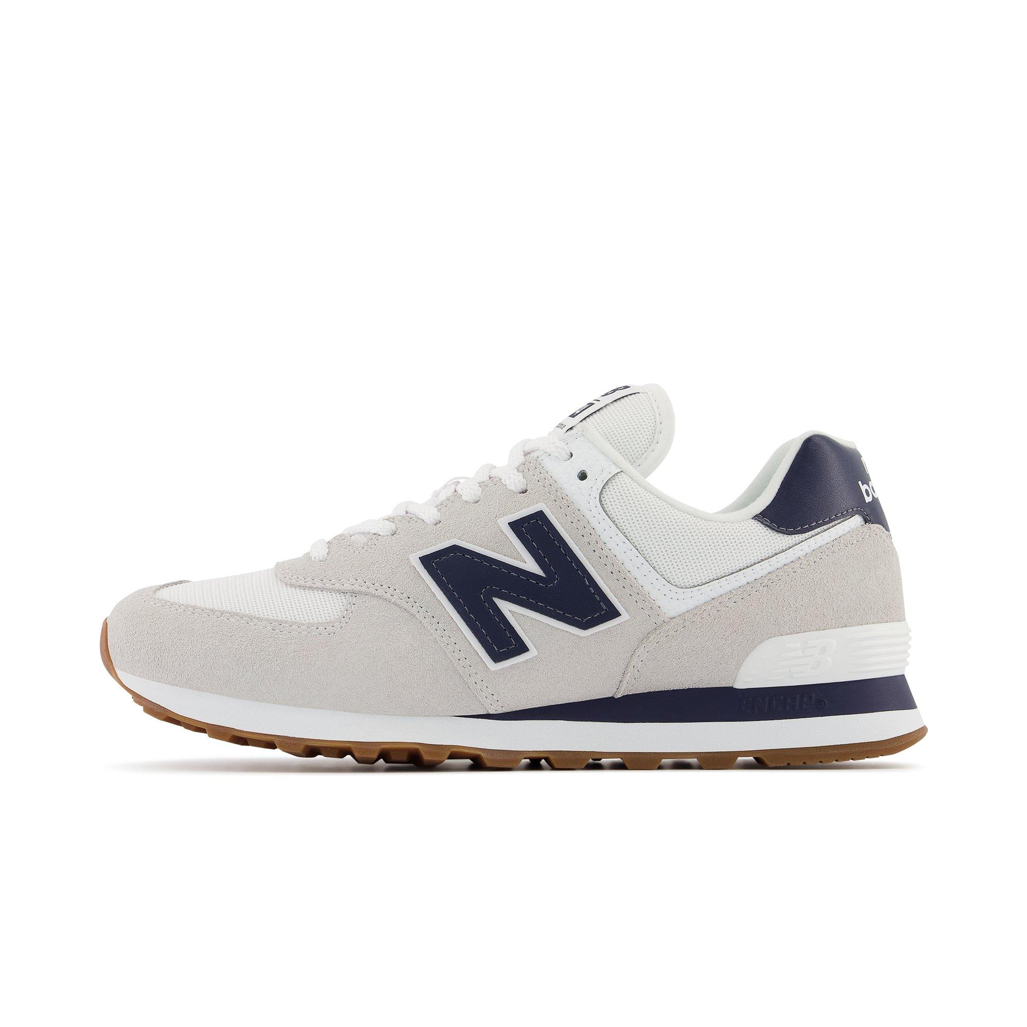 New balance 574 hot sale navy grey white