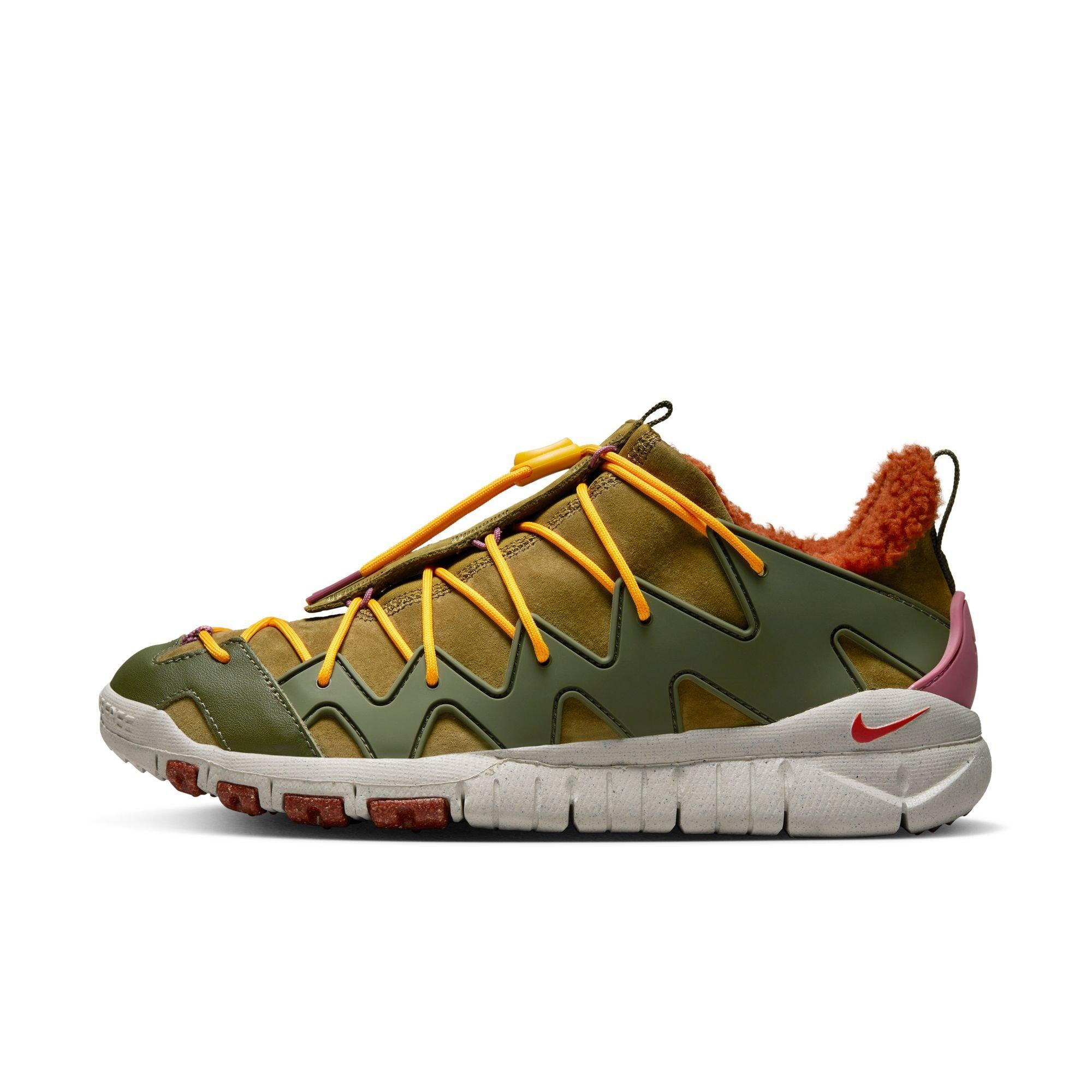 Nike Free Crater Trail Boot N7 "Olive Flak/Habanero Red/Cargo Khaki" Unisex Shoe - GREEN/PURPLE Thumbnail View 4