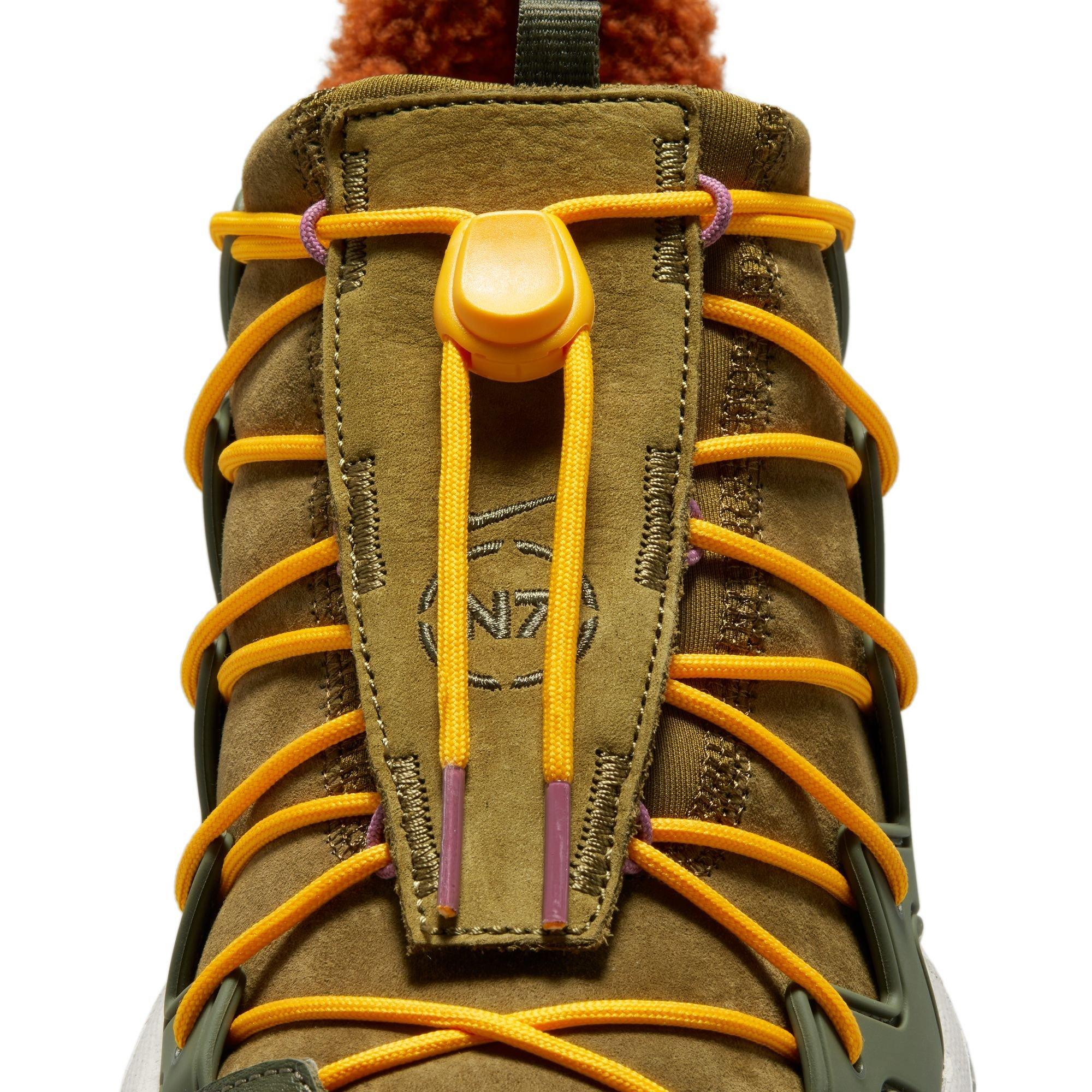 Nike Free Crater Trail Boot N7 "Olive Flak/Habanero Red/Cargo Khaki" Unisex Shoe - GREEN/PURPLE Thumbnail View 8