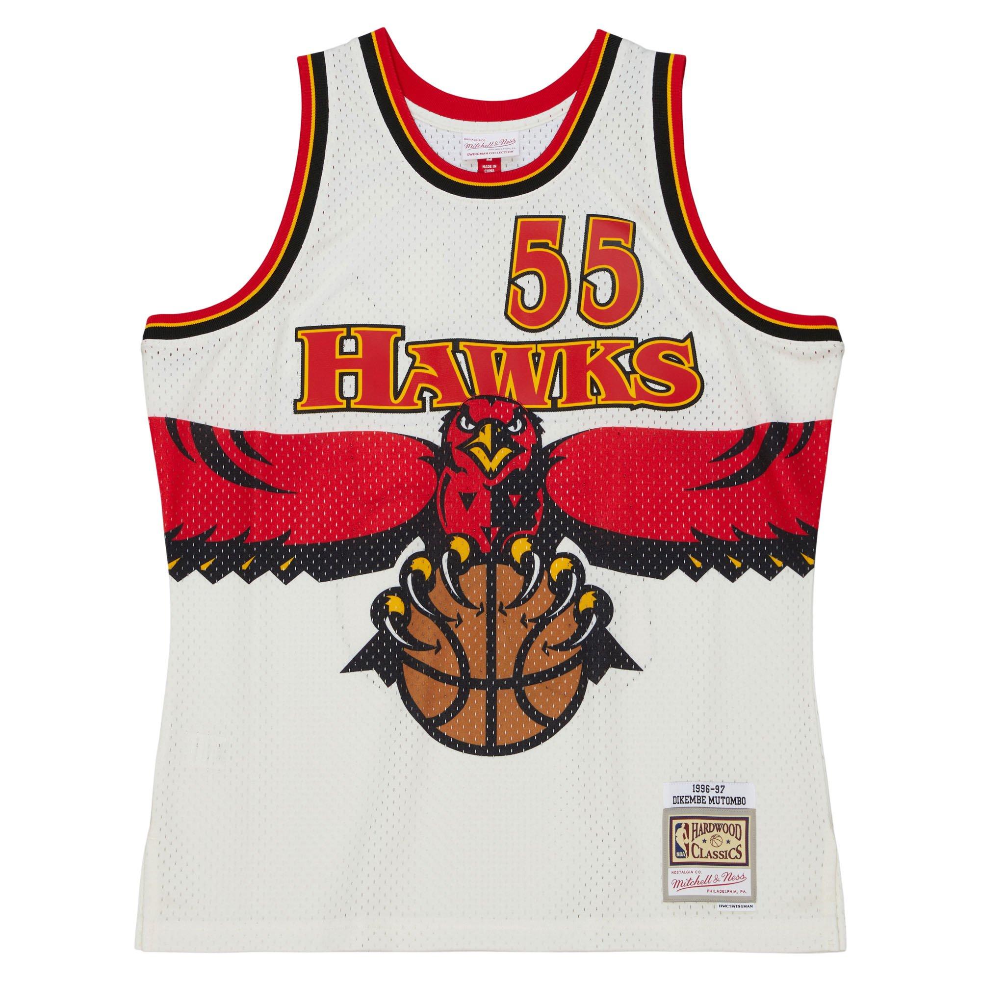 Mitchell & Ness Hawks Cream Swingman Shorts