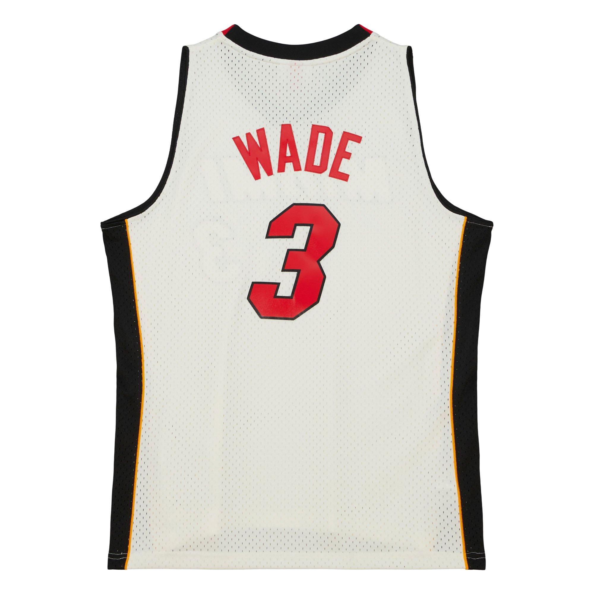 Mitchell & Ness Men's Dwyane Wade Miami Heat '05-06 HWC Off White