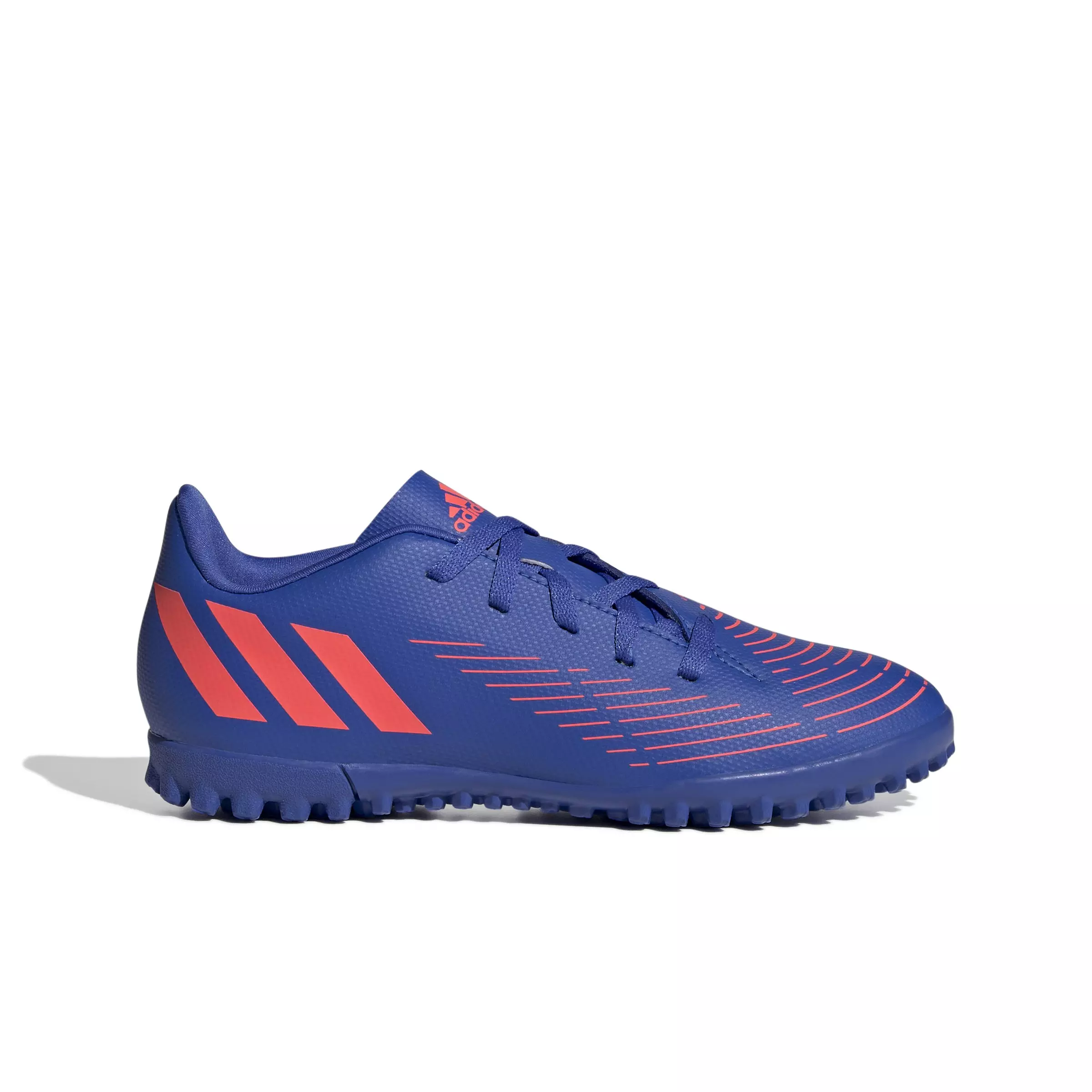 adidas Predator Edge.4 Turf "Hi-Res Blue" Grade School Kids' Soccer Shoe - BLUE