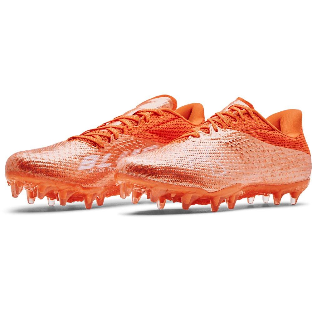 Black and orange under best sale armour cleats