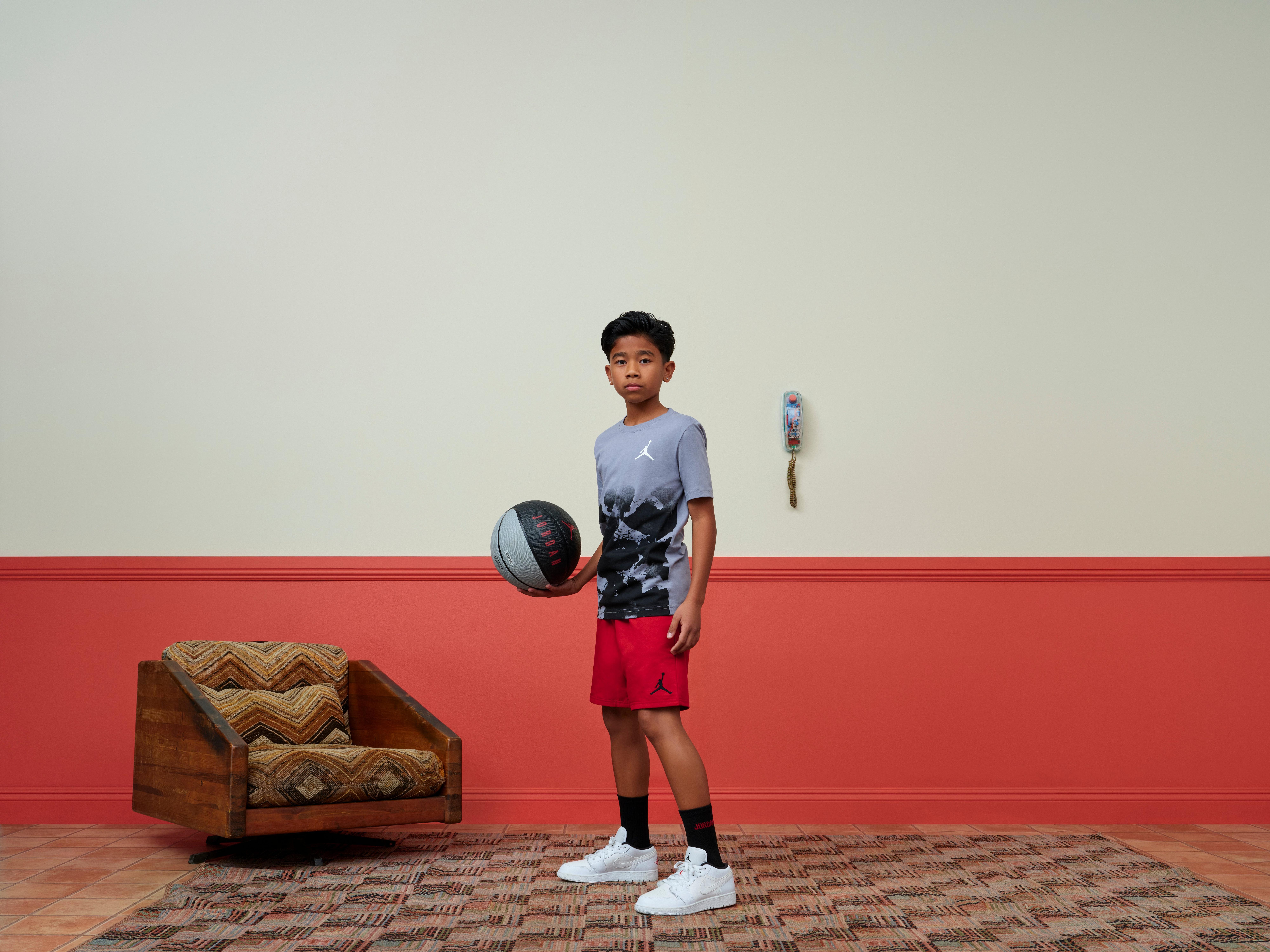 Jordan Big Boys' Jumpman Woven Play Short-Red - RED