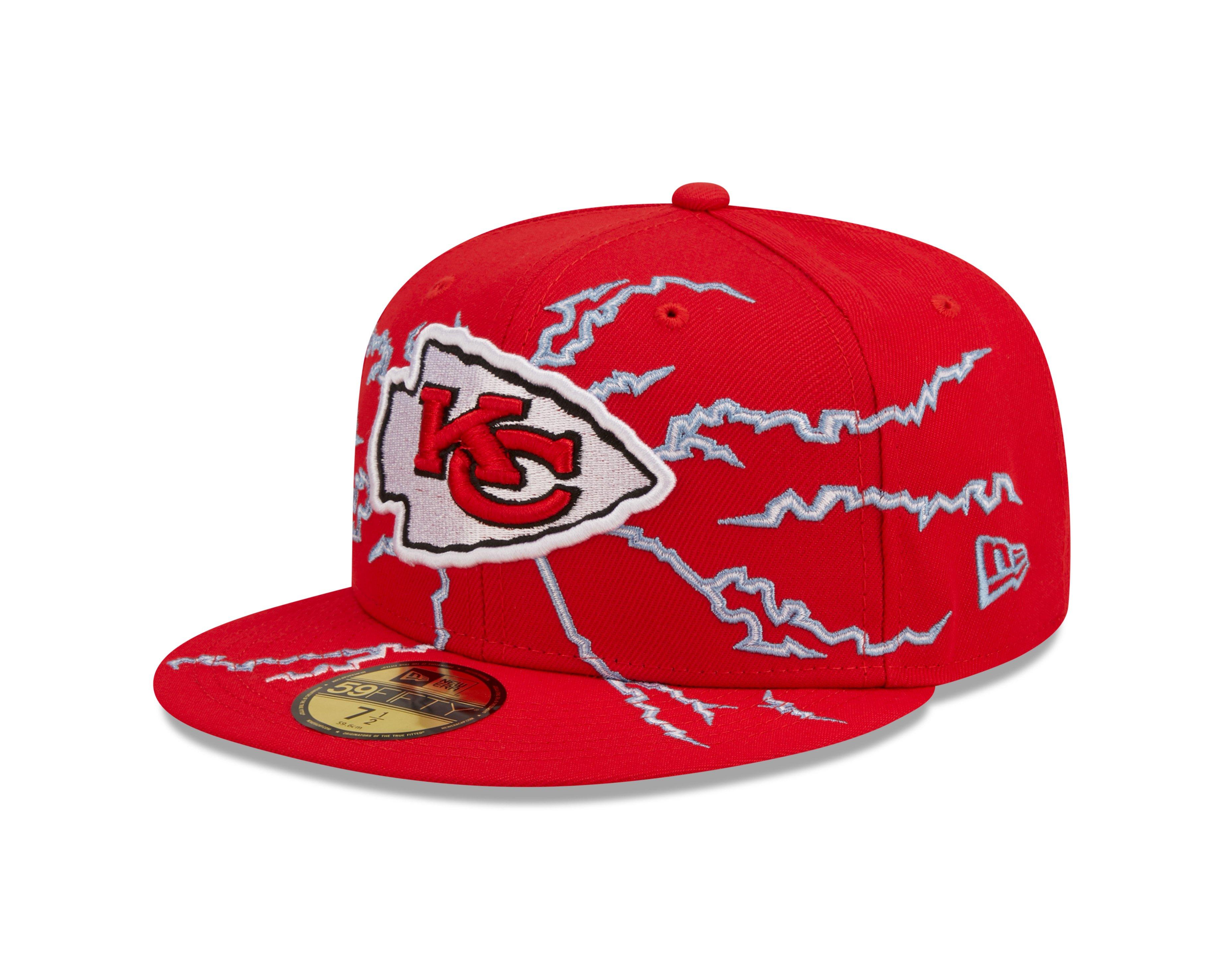 New Era Caps Kansas City Chiefs Throwback 59FIFTY Fitted Hat Red