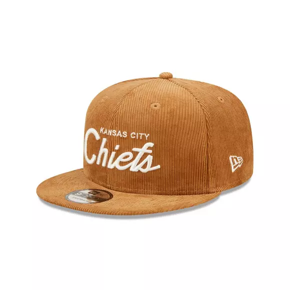 Kansas City Chiefs Chartreuse Chrome 9FIFTY Snapback Hat, White, NFL by New Era