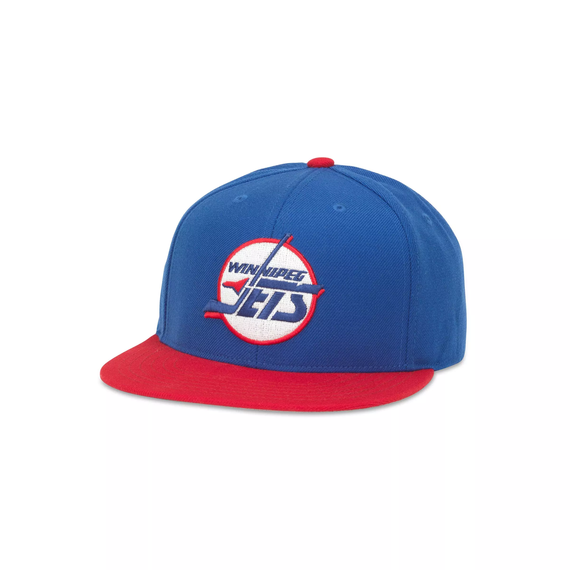 American Needle Winnipeg Jets Archive 400 Snapback Hat - ROYAL/RED