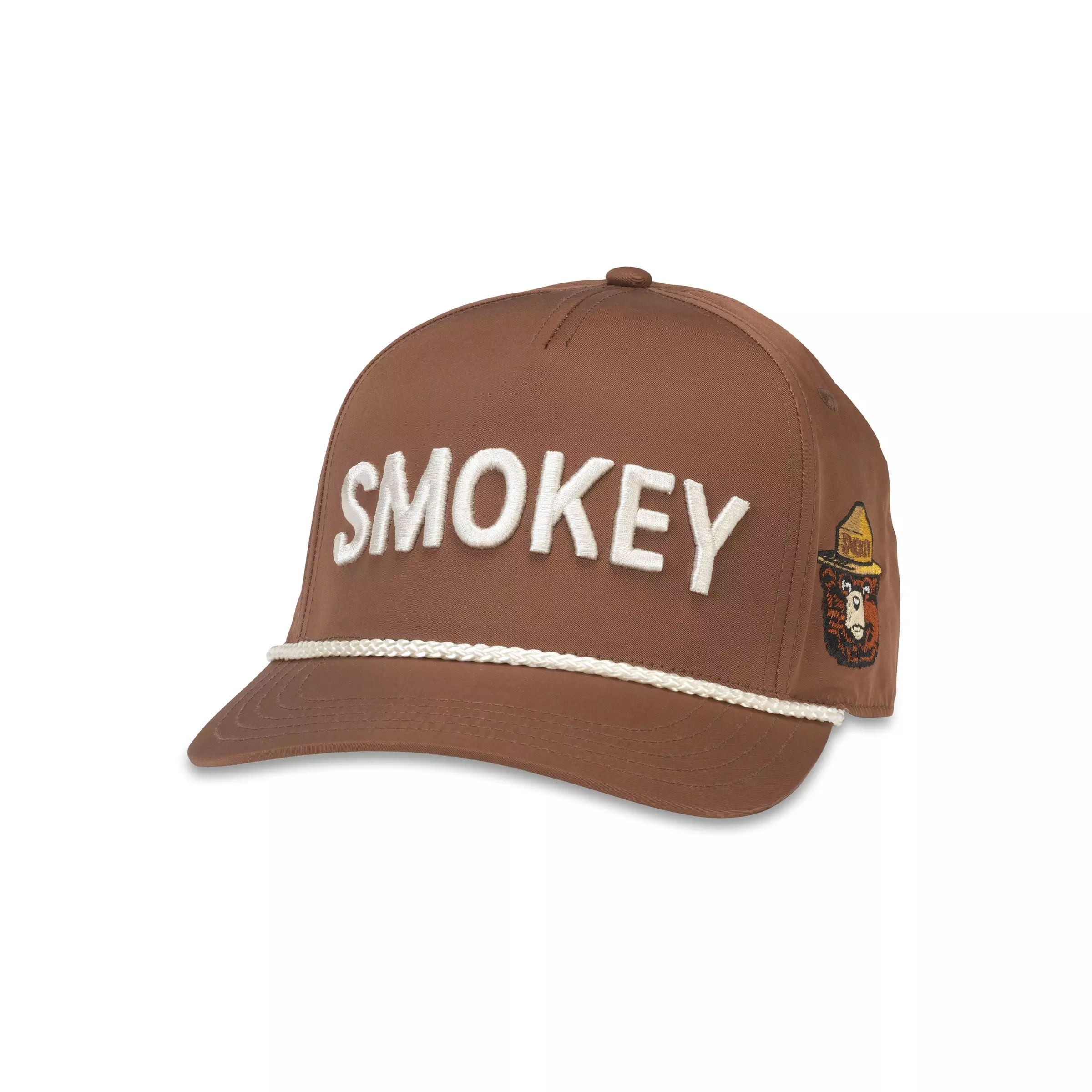 American Needle Smokey the Bear Traveler Snapback Hat - BROWN