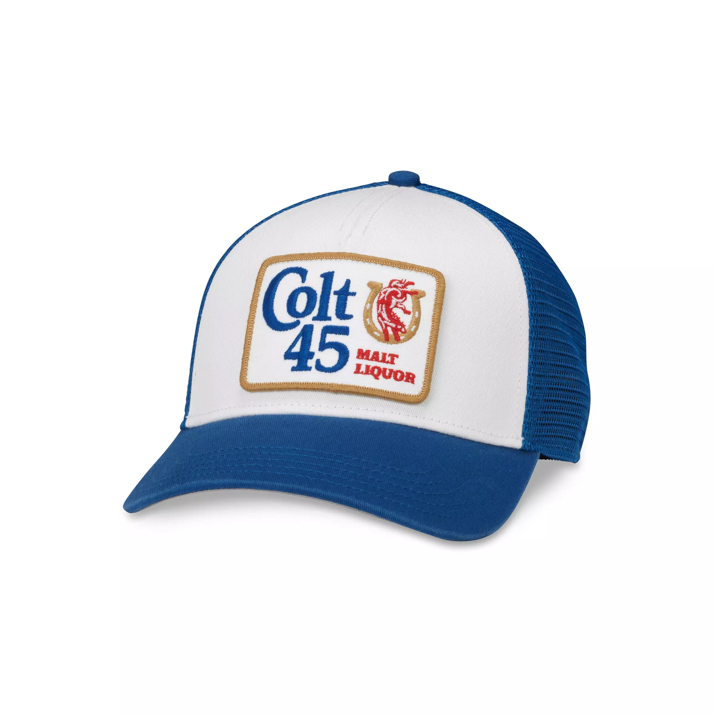 American Needle Colt 45 Valin Trucker Snapback Hat - ROYAL/WHITE