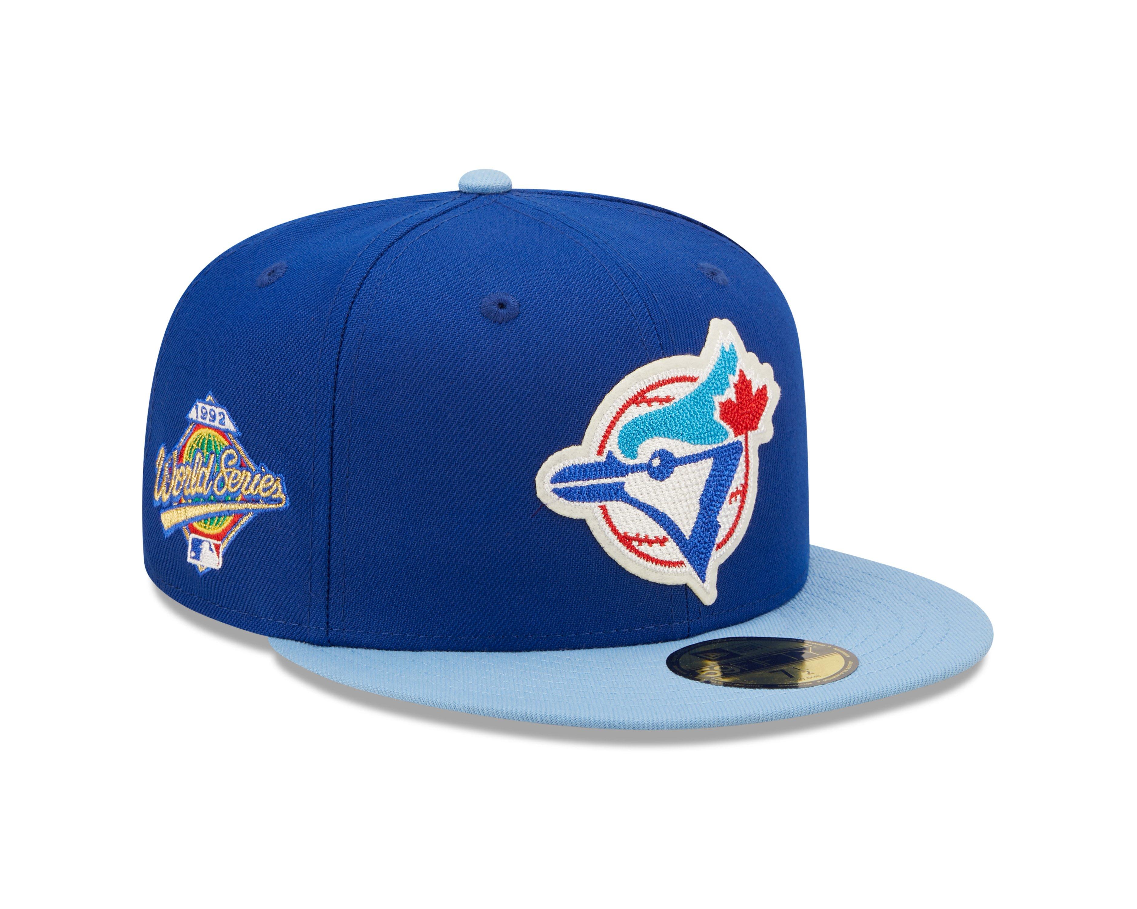 New Era Men's New Era Tan Toronto Blue Jays 10th Anniversary Sky Undervisor  59FIFTY Fitted Hat