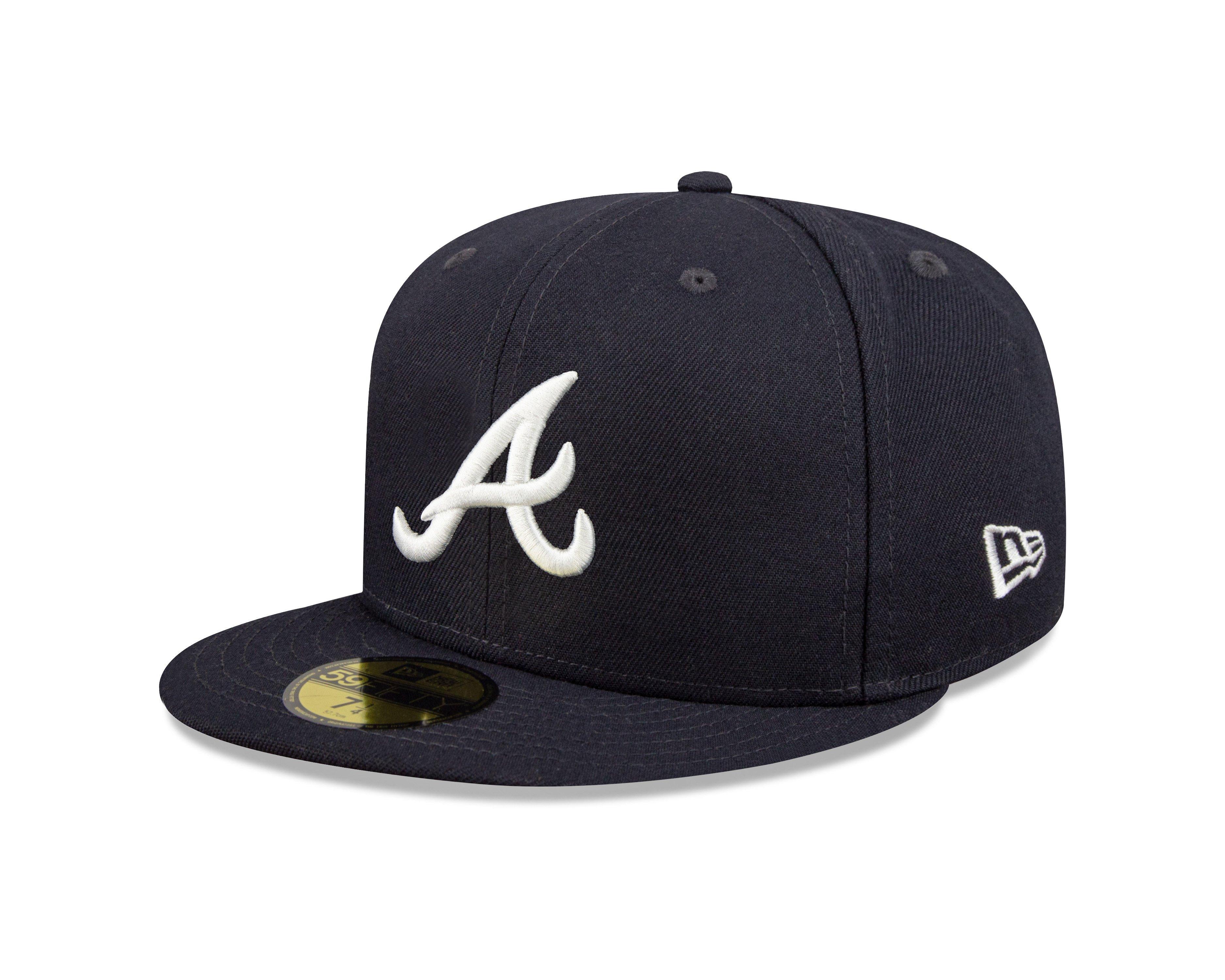 New Era Atlanta Braves 59FIFTY Basic Black Fitted Hat - Hibbett