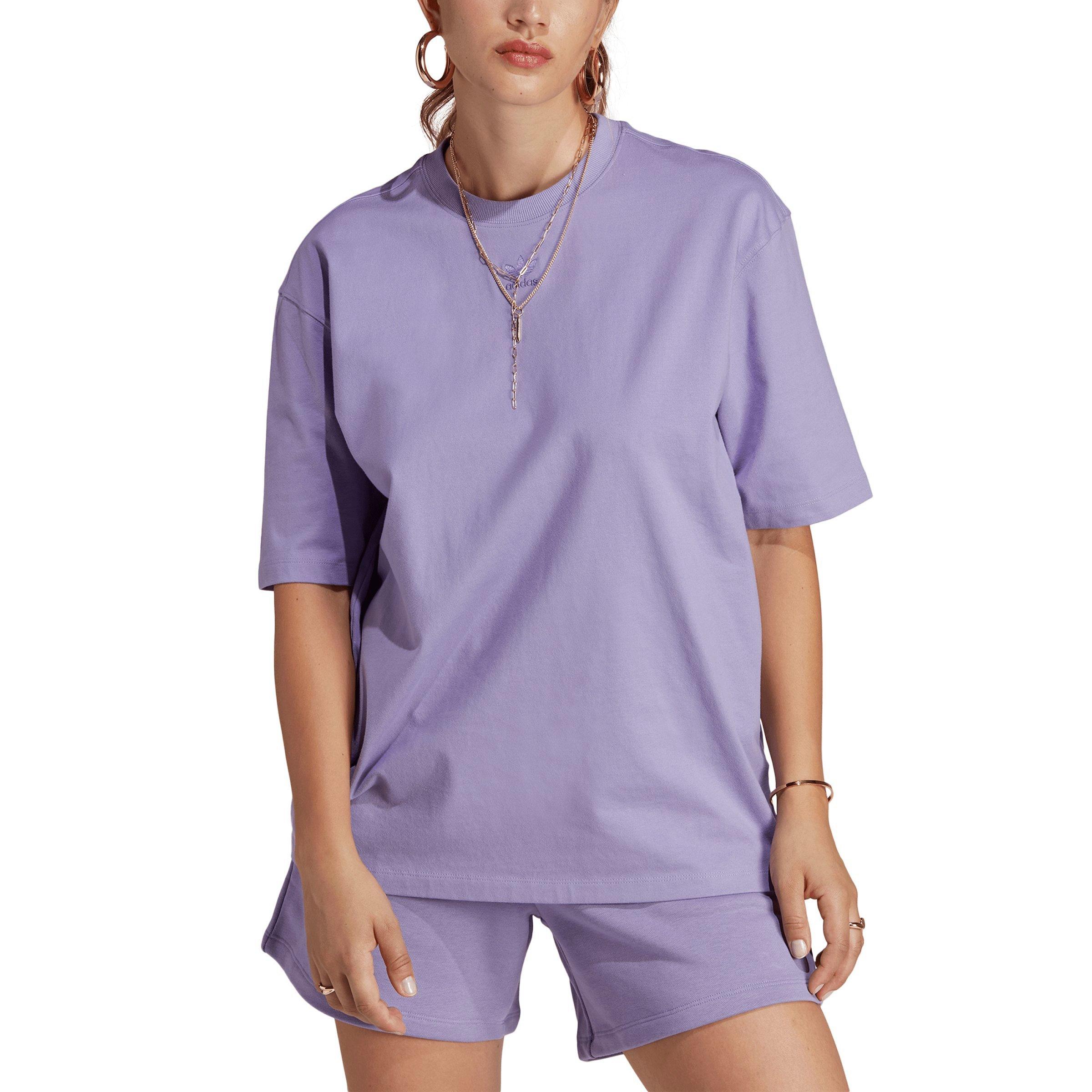 adidas Women's Essentials Tee-Purple - PURPLE Thumbnail View 3