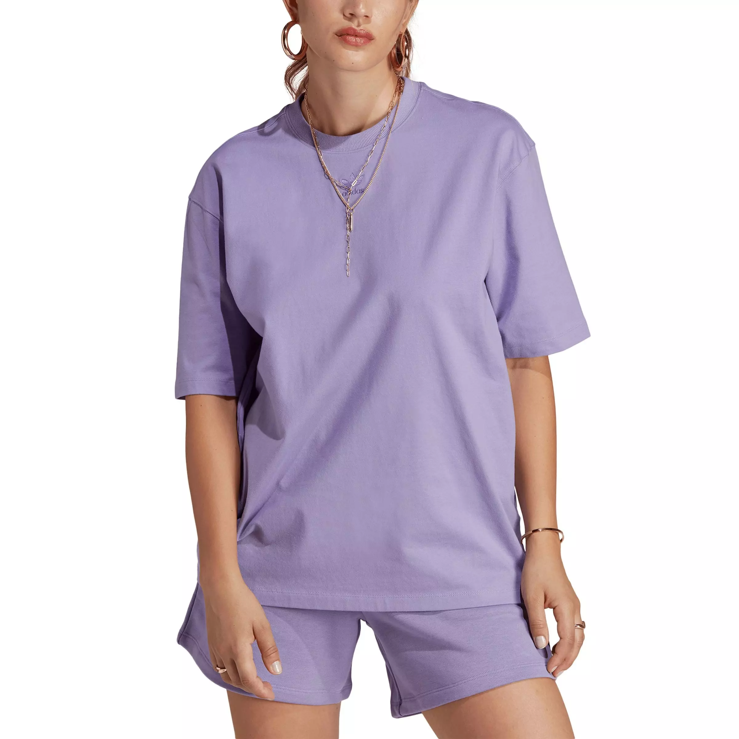 adidas Women's Essentials Tee-Purple - PURPLE