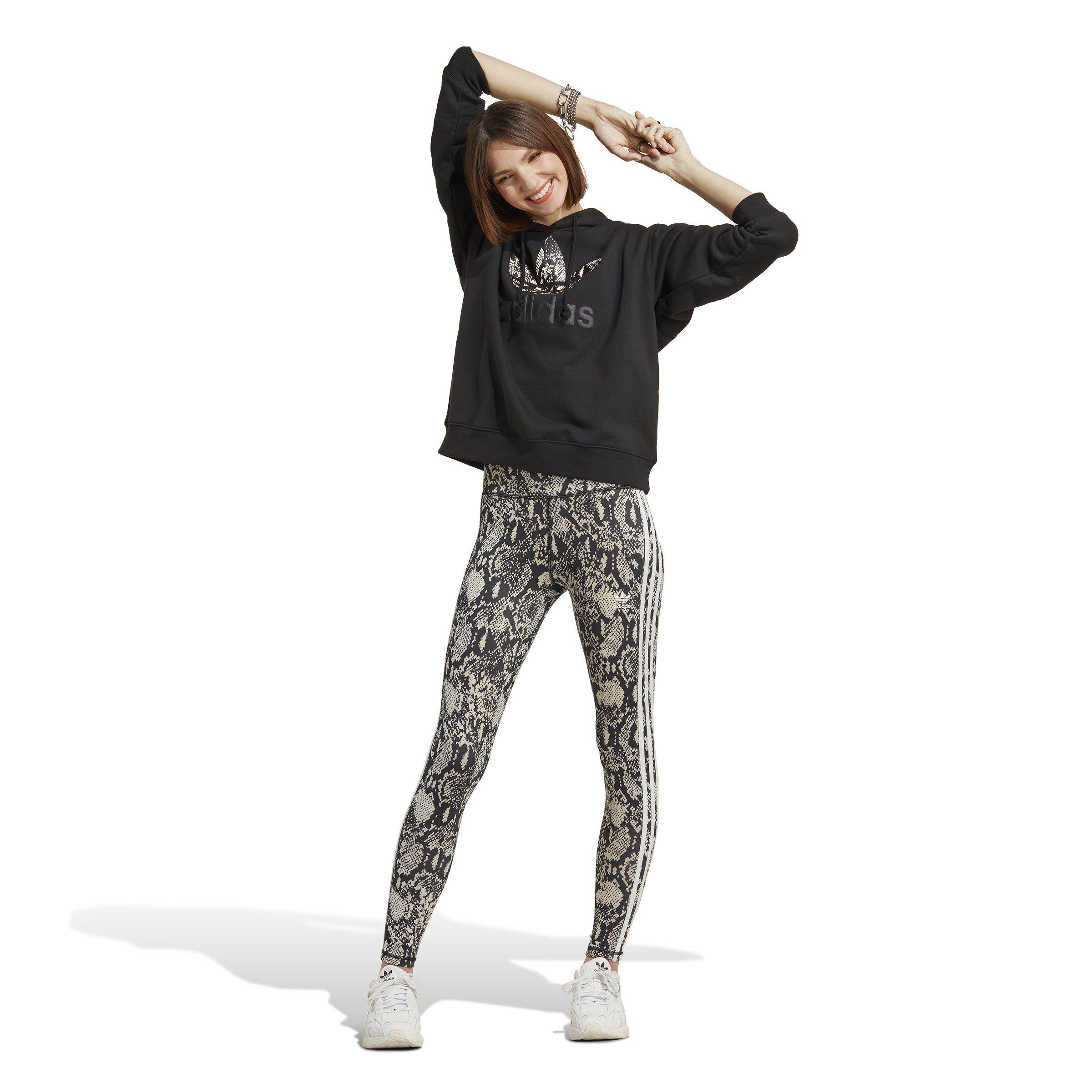 adidas Women's Leopard Print Joggers-Black - Hibbett
